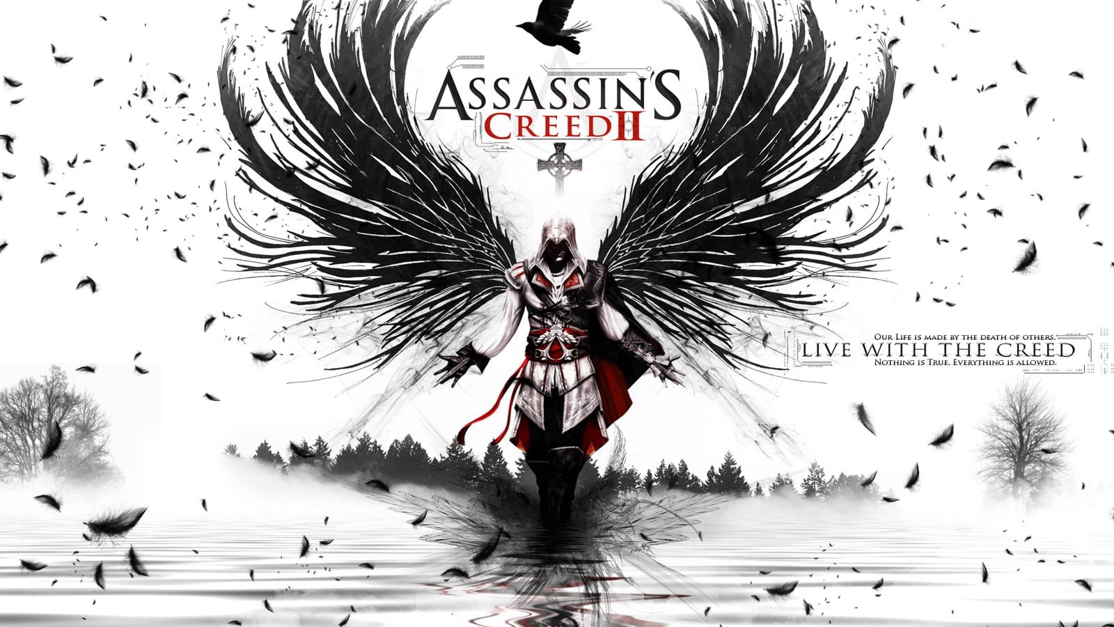 plant, no people, script, nature, Assassins Creed, western script, Ezio Auditore da Firenze, s, assassin, sign, digital composite, tree, Assassins Creed 2, HD Wallpaper