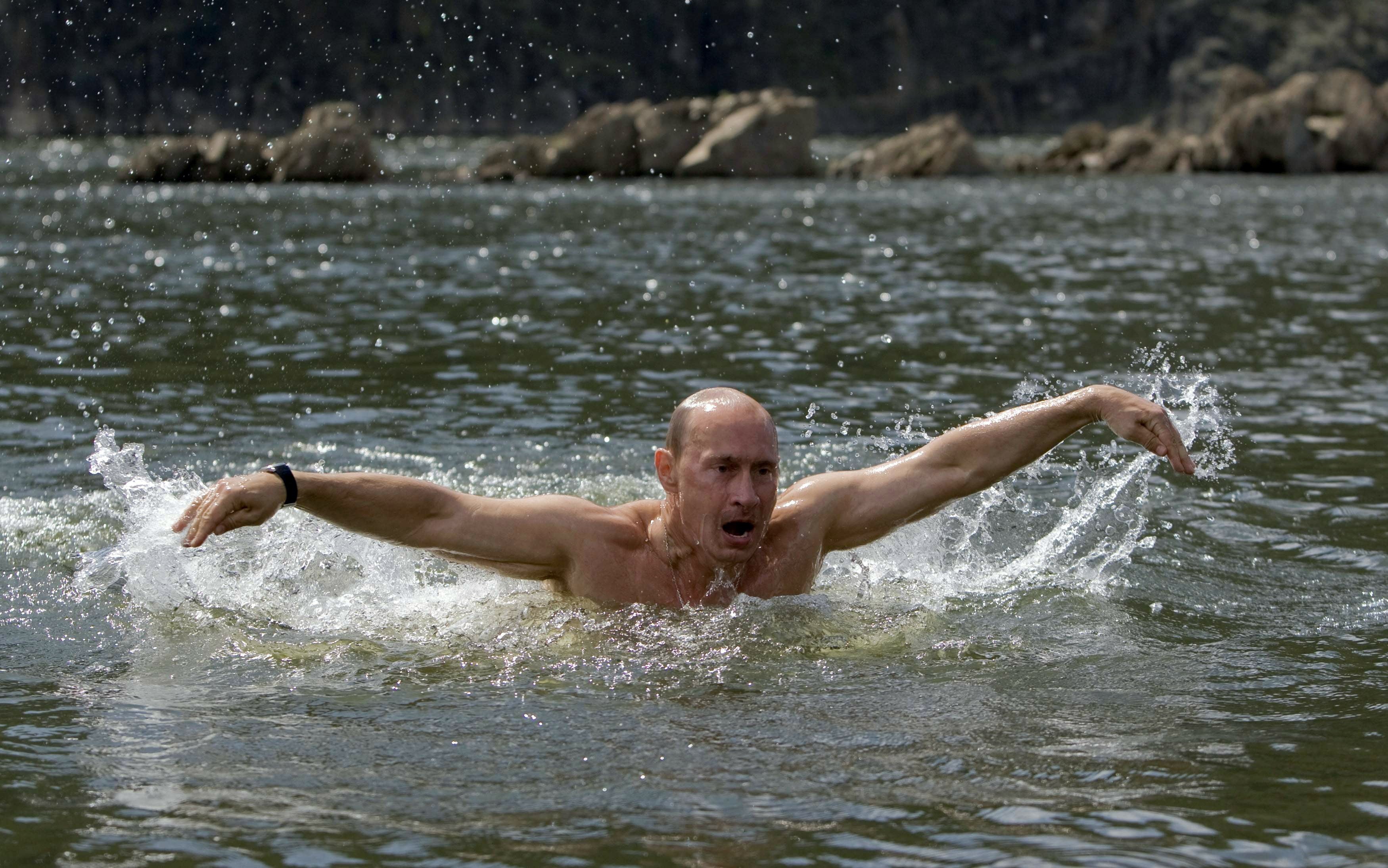 vacations, mature adult, shirtless, adult, sport, wet, PUTIN, muscular Build, fun, men, males, lifestyles, competition, river, summer, healthy Lifestyle, HD Wallpaper