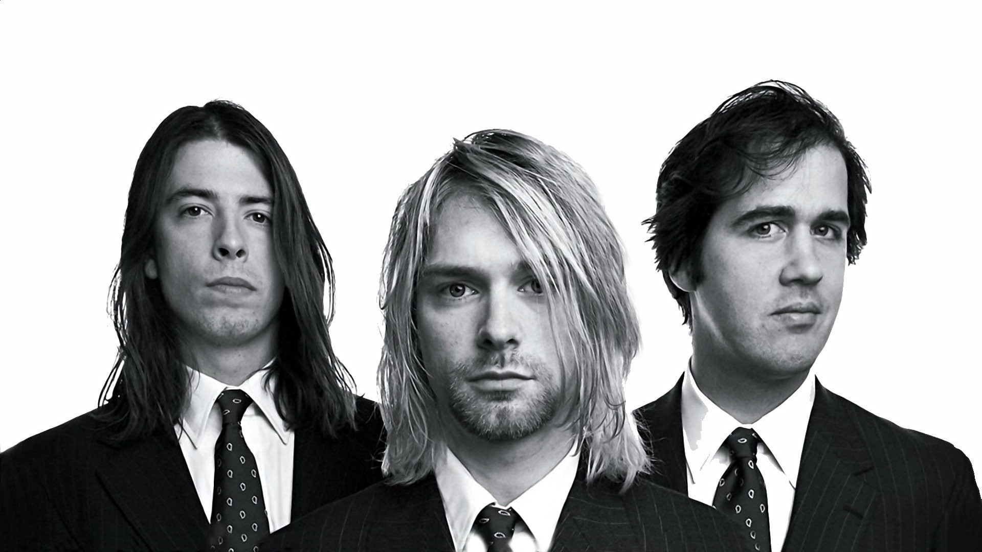 1080P, Dave Grohl, Kurt Cobain, Krist Novoselic, Nirvana, HD Wallpaper