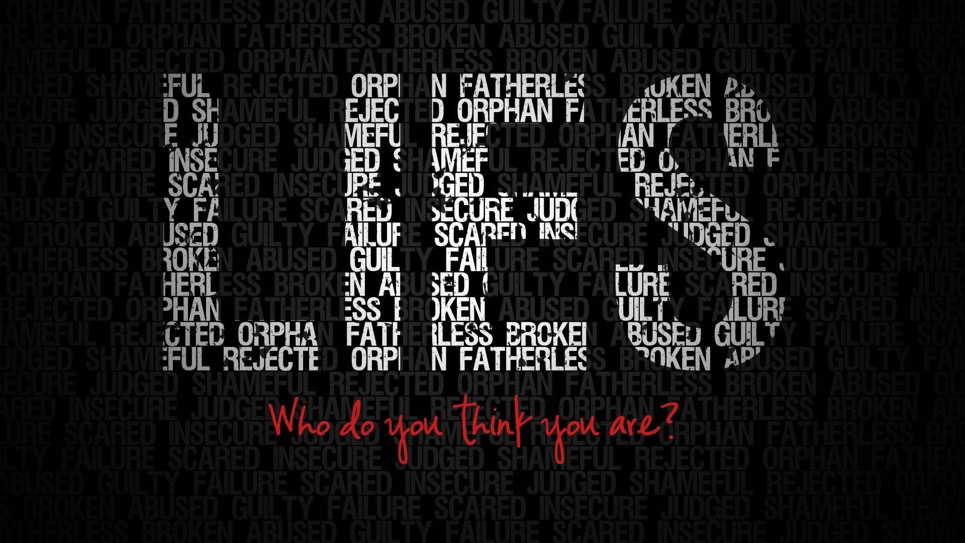 minimalism, typography, text, 1080P, digital art, black background, artwork, HD Wallpaper