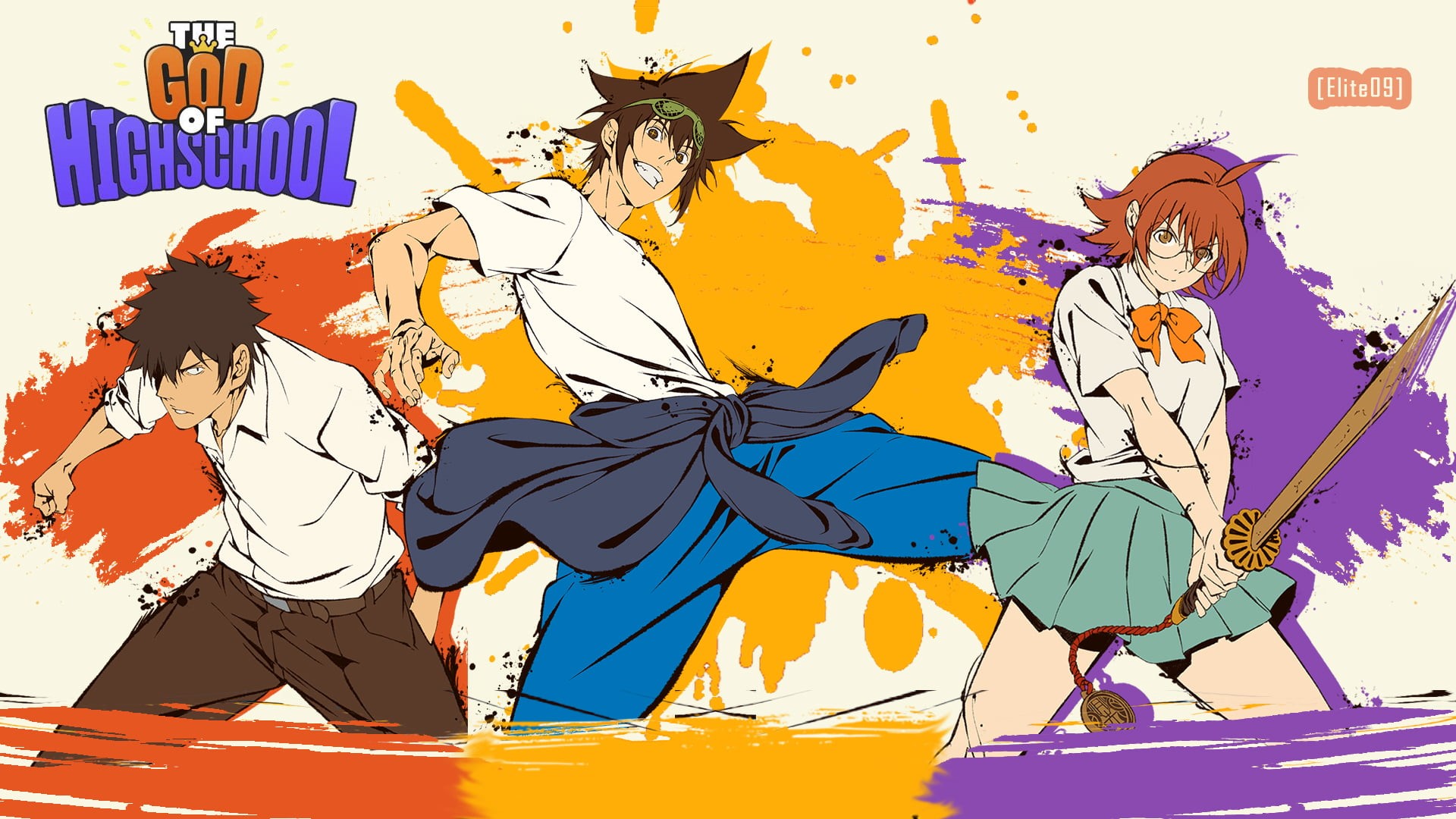 anime, Web Toon, Jin, Mo-Ri Jin, han, Dae-Wi Han, The God of High School, 1080P, Mi-Ra Yu, HD Wallpaper