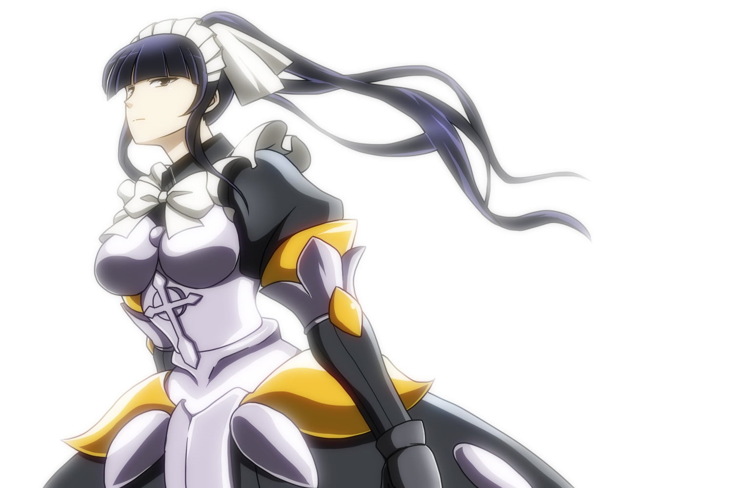 Narberal Gamma, Anime, female likeness, studio shot, white background, multi colored, cut out, still life, pattern, art and craft, creativity, purple, design, HD Wallpaper