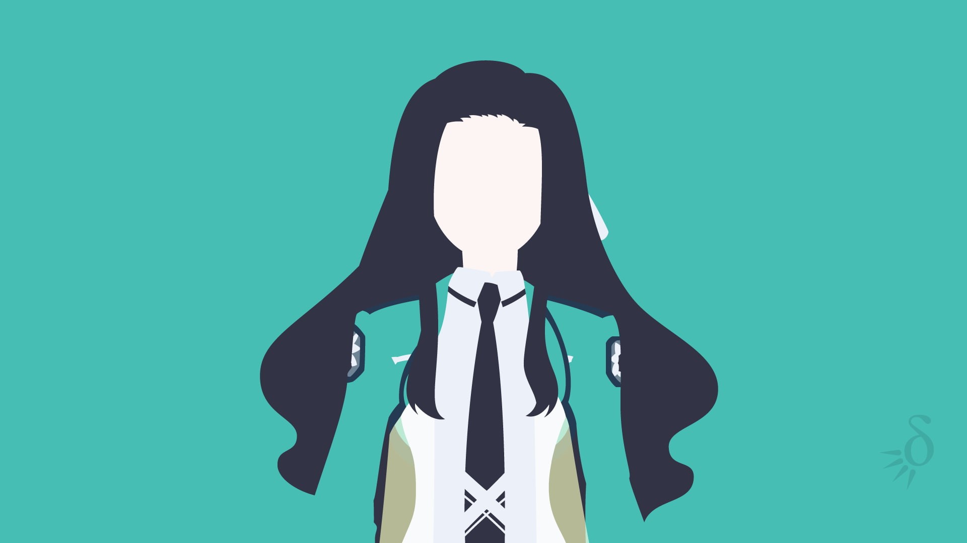 cyan, adult, cyan background, indoors, human body part, occupation, human representation, hand, studio shot, people, Saegusa Mayumi, 1080P, silhouette, HD Wallpaper
