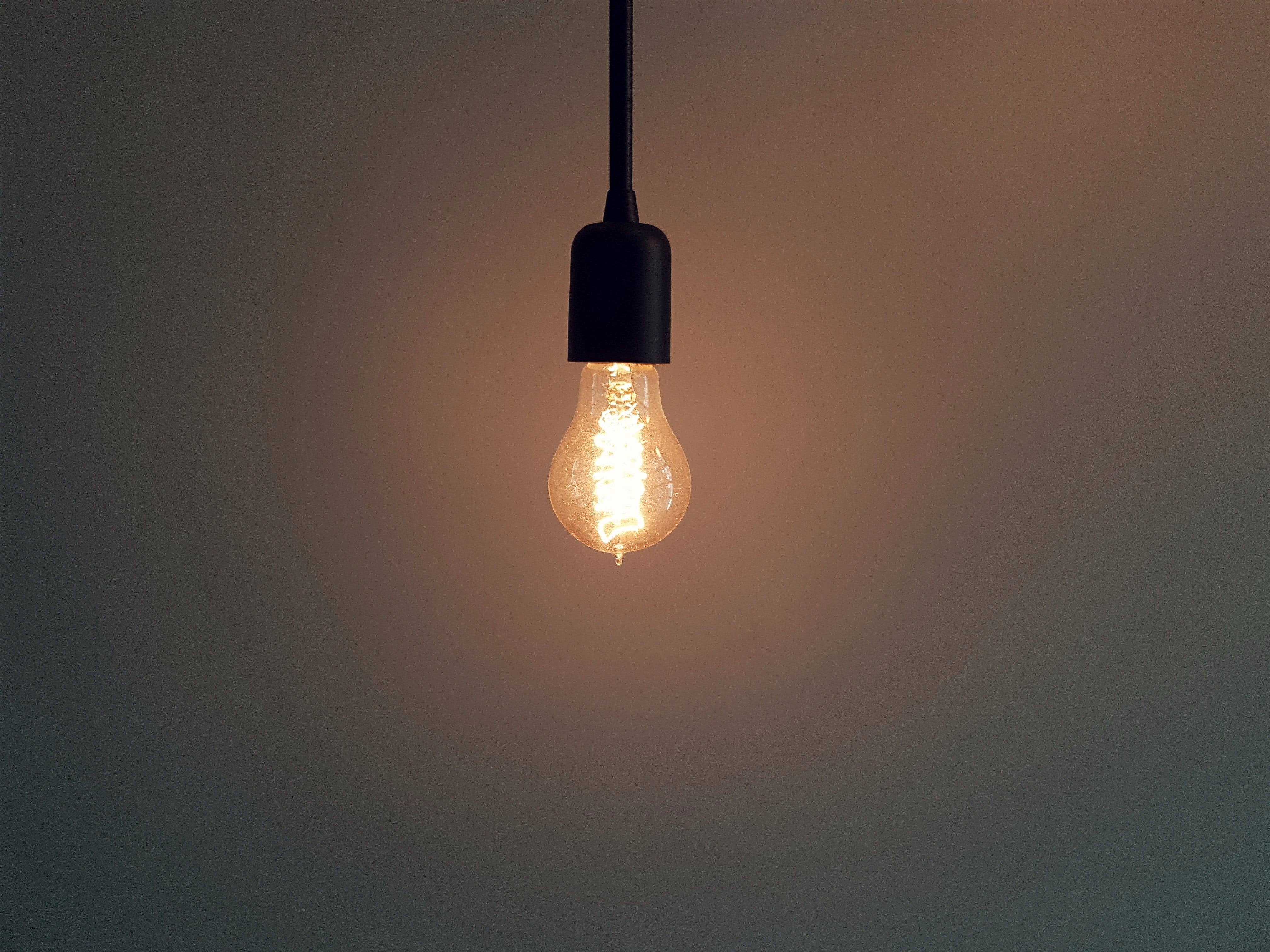 dark, no people, vision, light - natural phenomenon, evening, cable, electric lamp, light bulb, studio shot, hanging, photography, glowing, copy space, HD Wallpaper