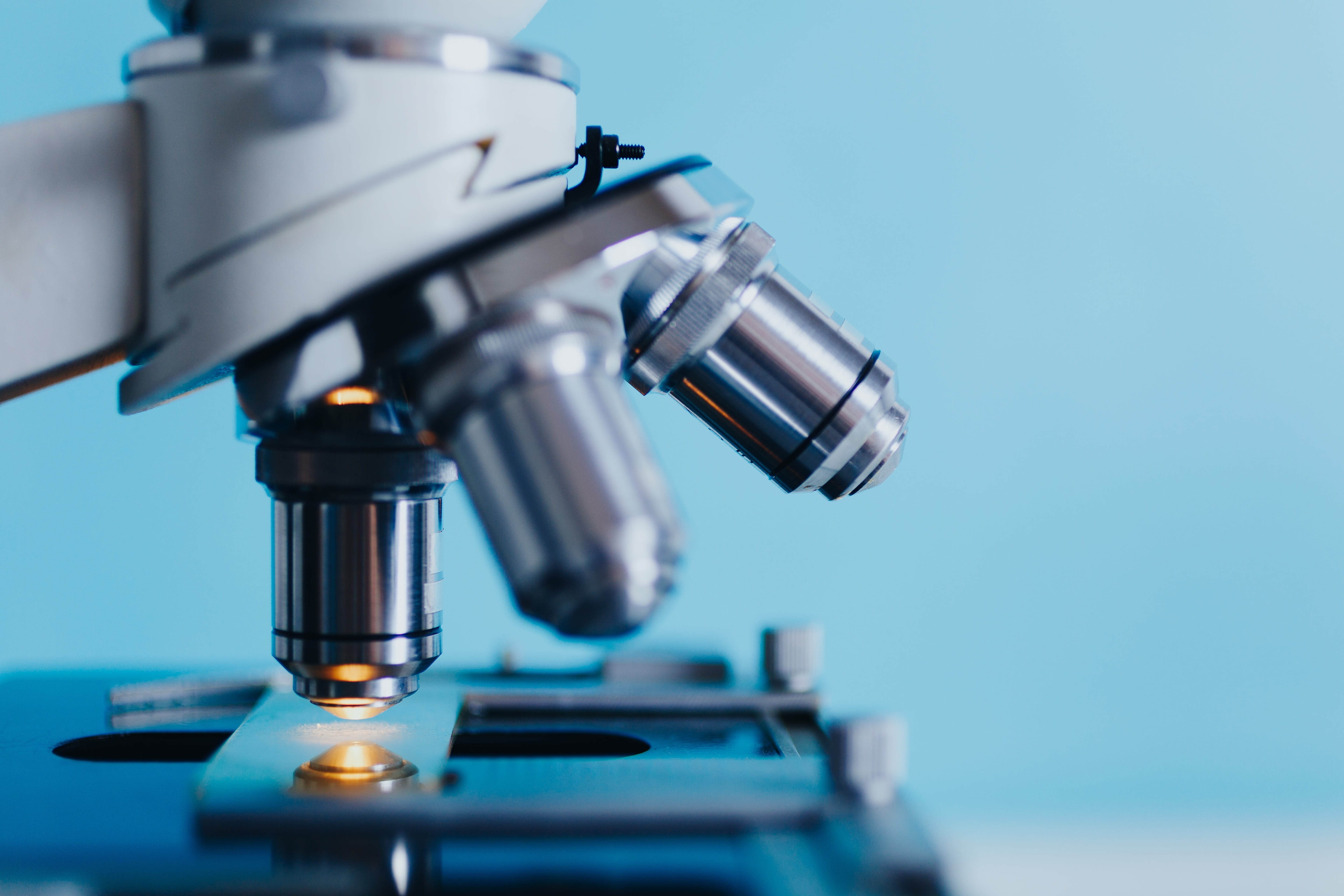hospital, research, lenses, education, biology, experiment, microscope slide, colored background, tubes, scientific experiment, analyzing, laboratory equipment, HD Wallpaper