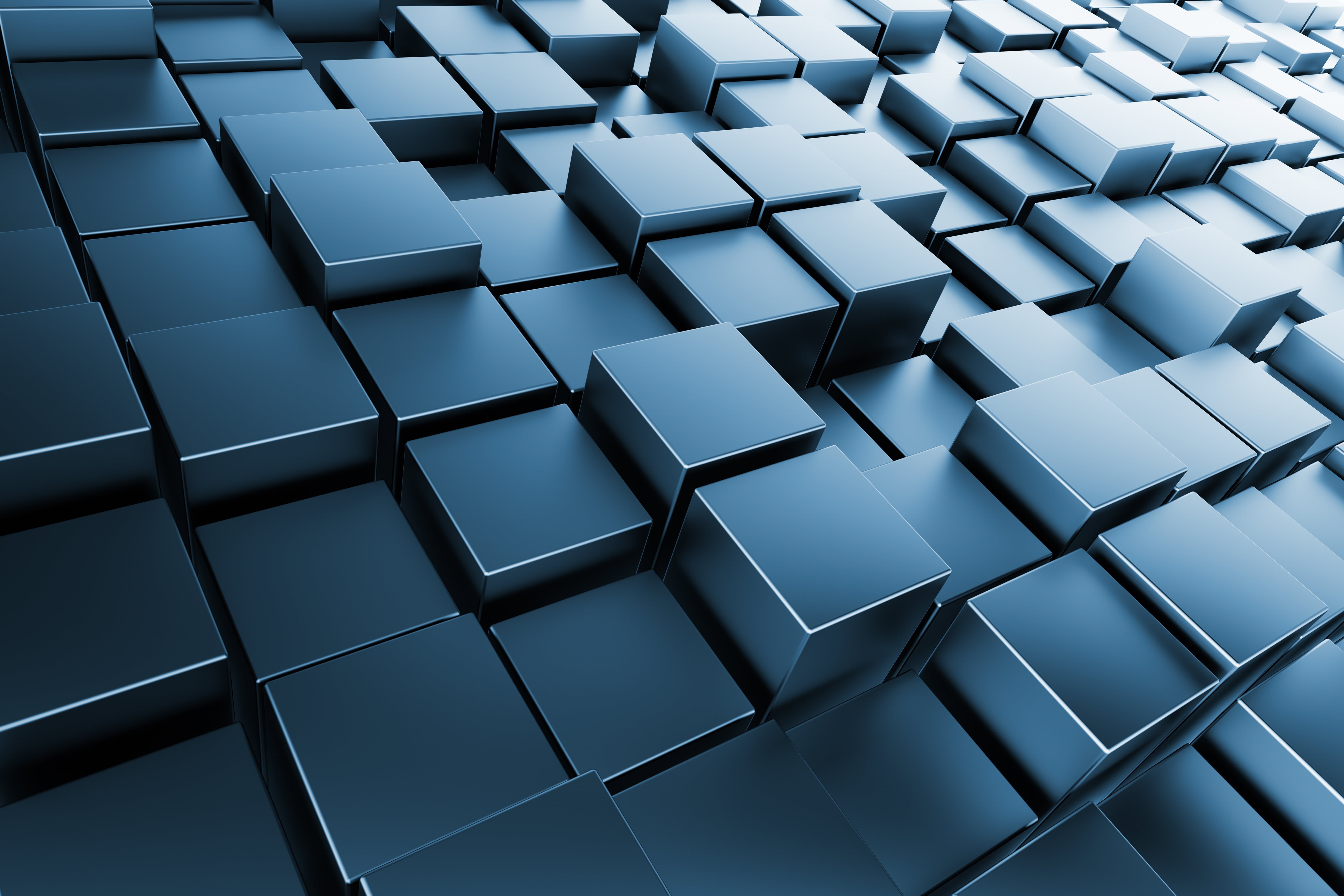 pattern, Cuba, close-up, modern, blue, design, gray, keyboard, creativity, three-dimensional Shape, computer key, futuristic, three Dimensional, block, HD Wallpaper