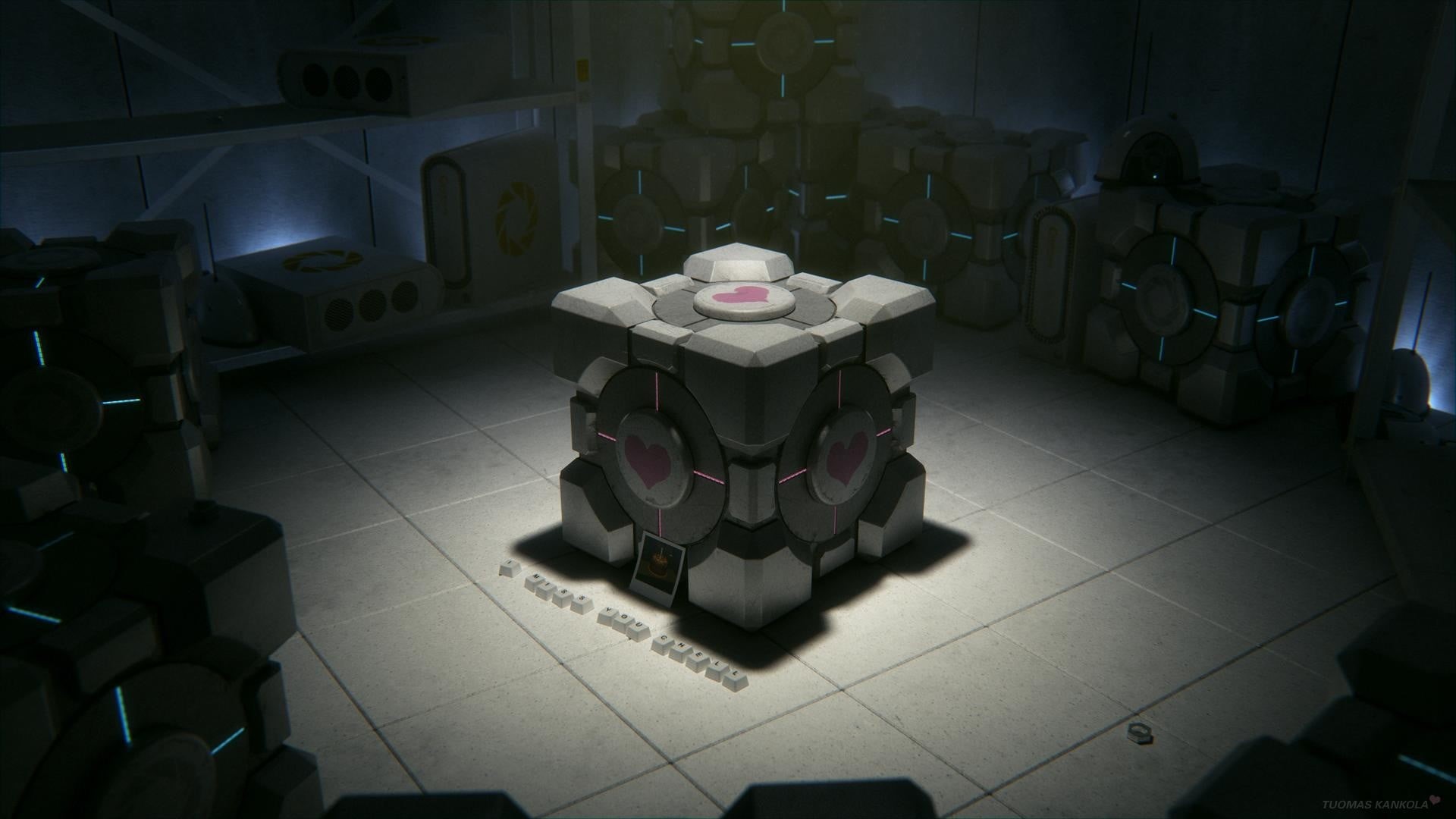 clean, video games, 1080P, gray, seat, Portal (game), bed, toilet, group, black, chair, high angle view, no people, Companion Cube, hygiene, the past, HD Wallpaper