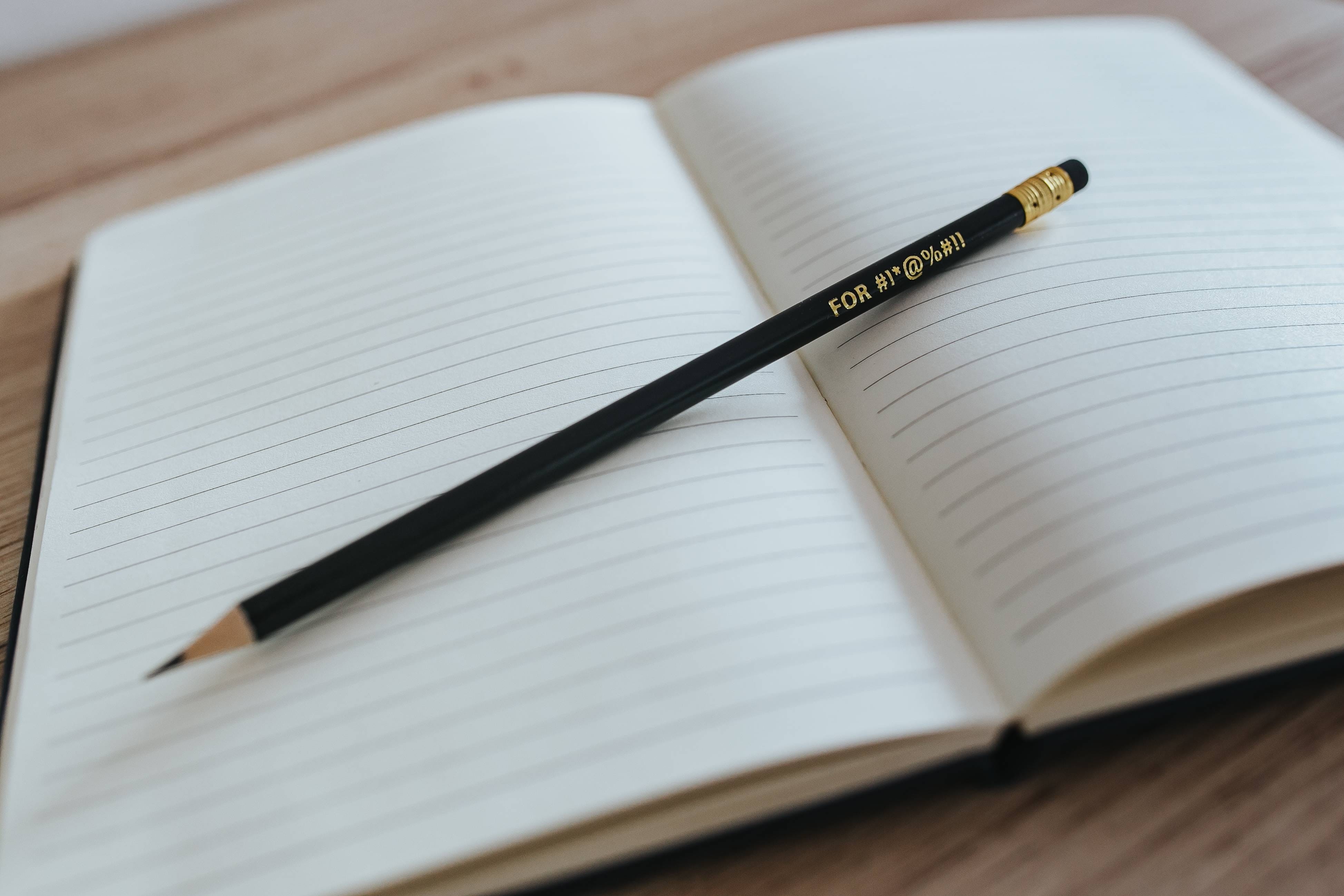 4K, writing, Notebooks, pencils, textbook, desk, journal, notebook, wood - Material, colourful, blank, close-up, education, publication, communication, HD Wallpaper