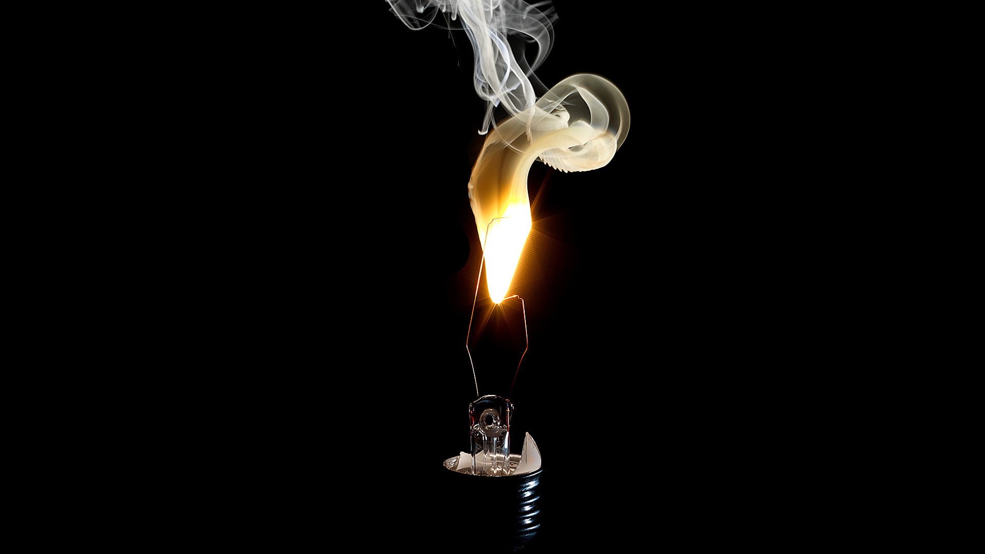 light, transparent, bulb, communication, black, indoors, heat - temperature, source of illumination, warning sign, electricity, black background, nature, HD Wallpaper
