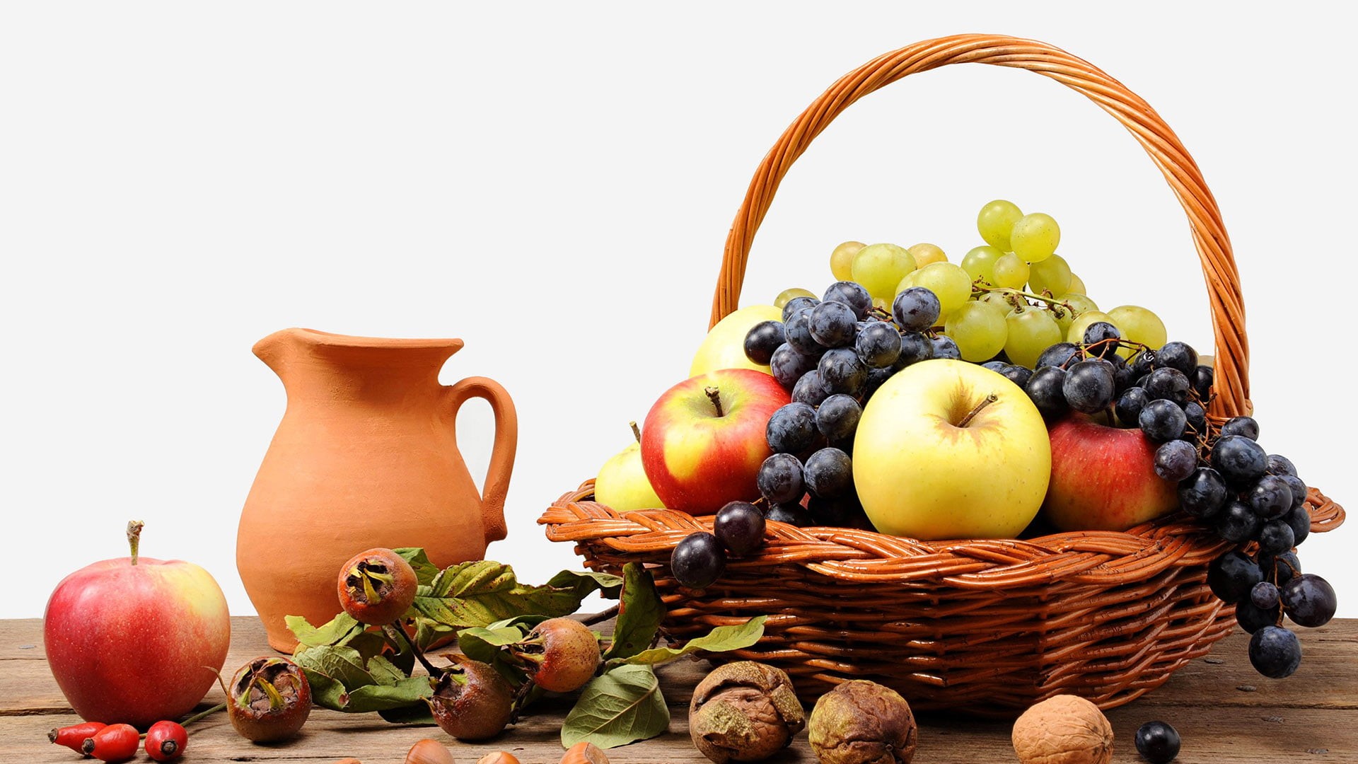 ingredient, basket, orange, grapes, raw, no people, edible fruit, group, tomato, nutrition, natural, fruit, closeup, vegetables, juicy, studio shot, healthy, HD Wallpaper