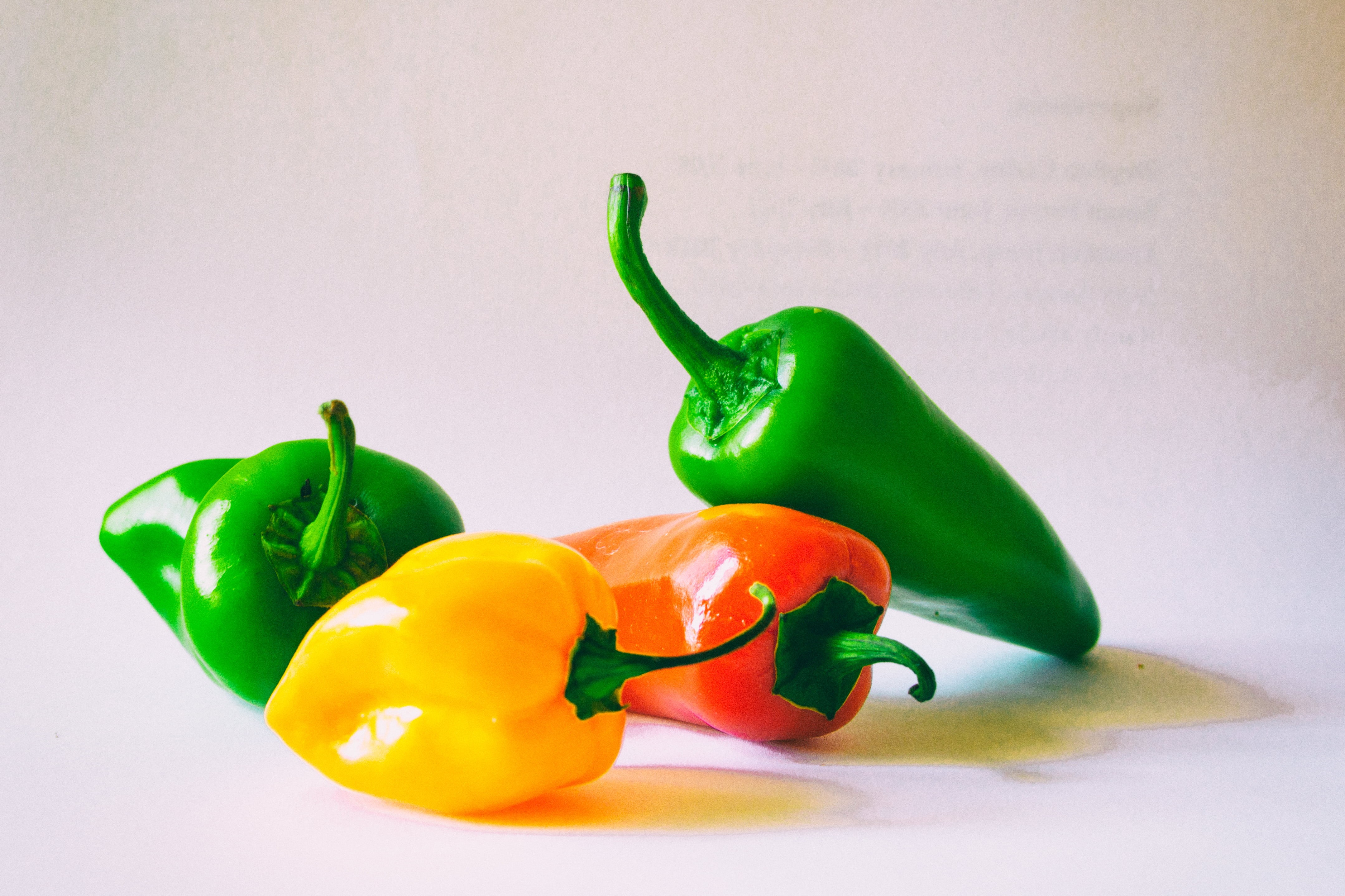 Season  four, colors, spice, yellow, food, four, vegetables, Hot, red, freshness, stems, Bell Pepper, vegetable, pepper - Vegetable, assorted, pepper, 4K, HD Wallpaper