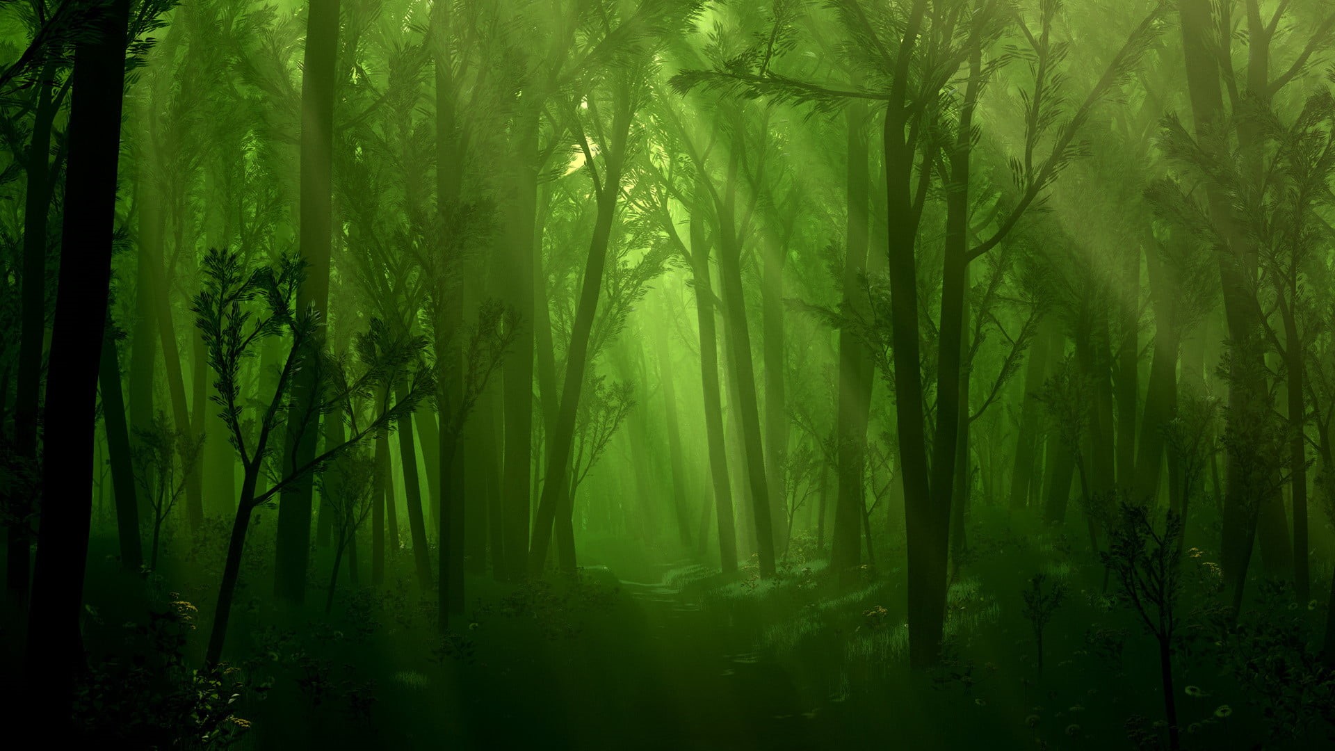 design, futuristic, color, leaves, graphic, colorful, forest, botany, beauty in nature, texture, natural, bright, growth, spring, shape, idyllic, HD Wallpaper