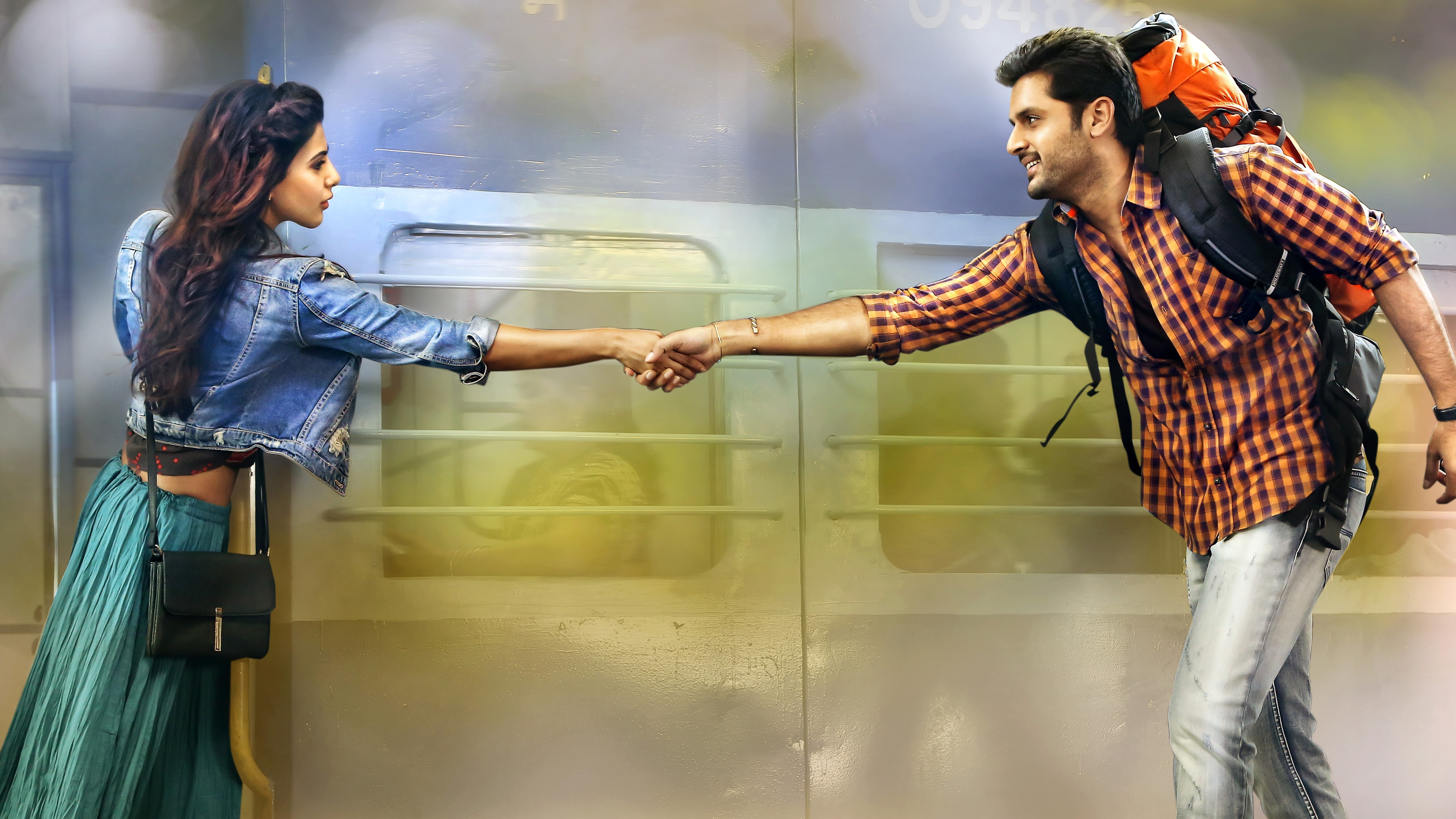 Nithin, 5K, aa, Samantha, HD Wallpaper