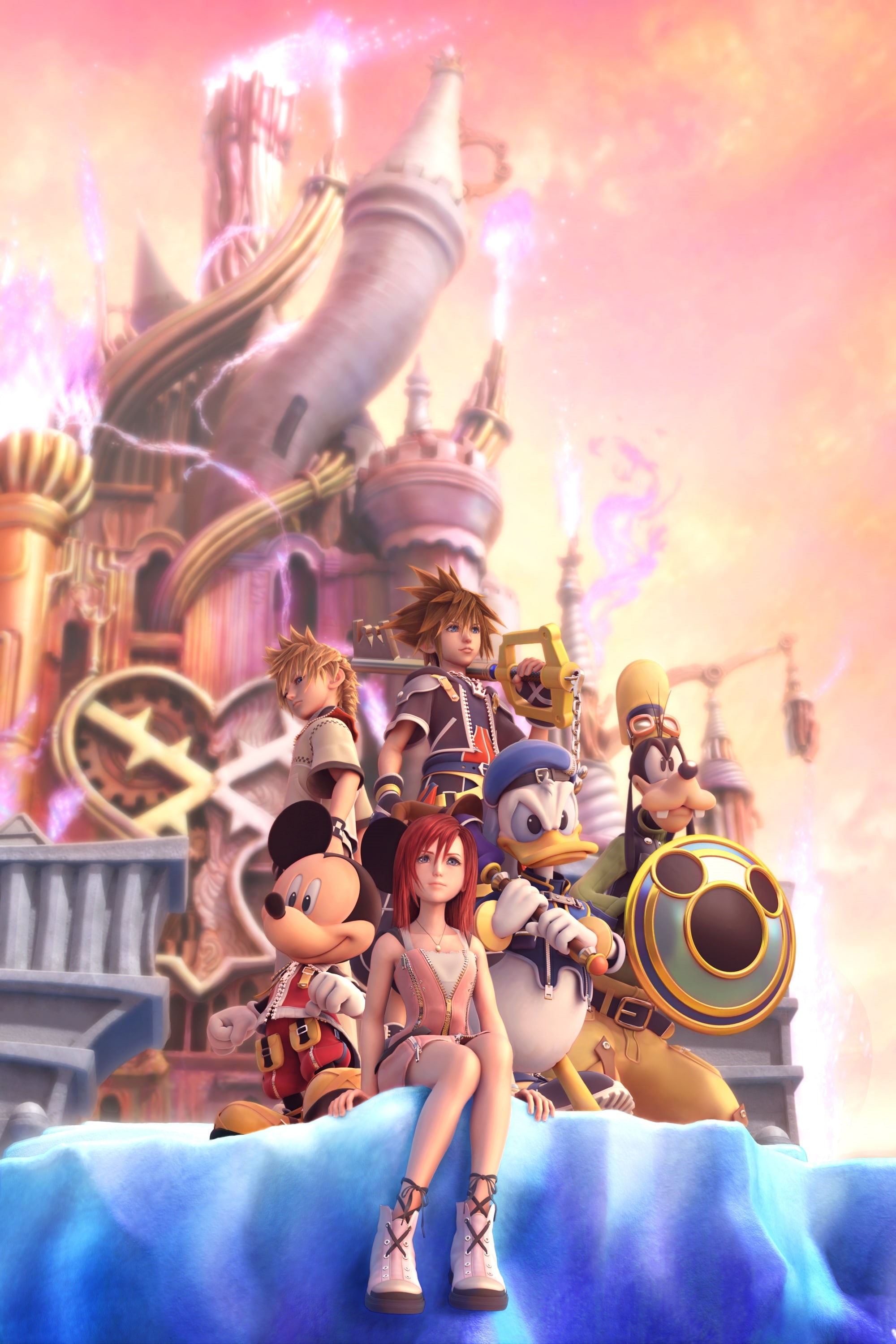 art, hearts, 2K, video, x, kingdom, hd, Kingdom Hearts, games, Phone HD Wallpaper
