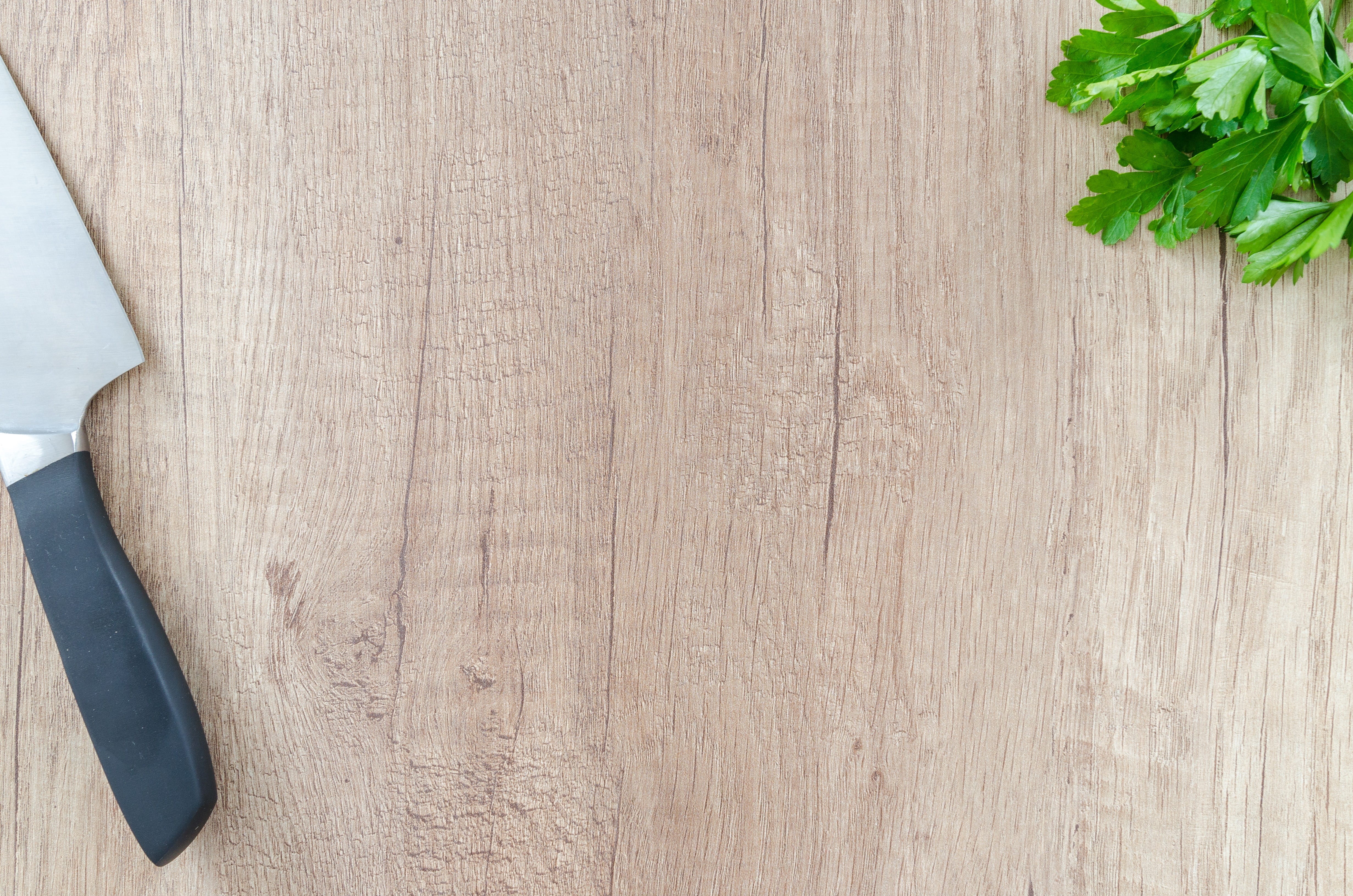 red, nature, no people, cooking, wood, herb, wooden, pepper, knife, backgrounds, plant part, flower, wood - material, vegetarian, equipment, high angle view, HD Wallpaper