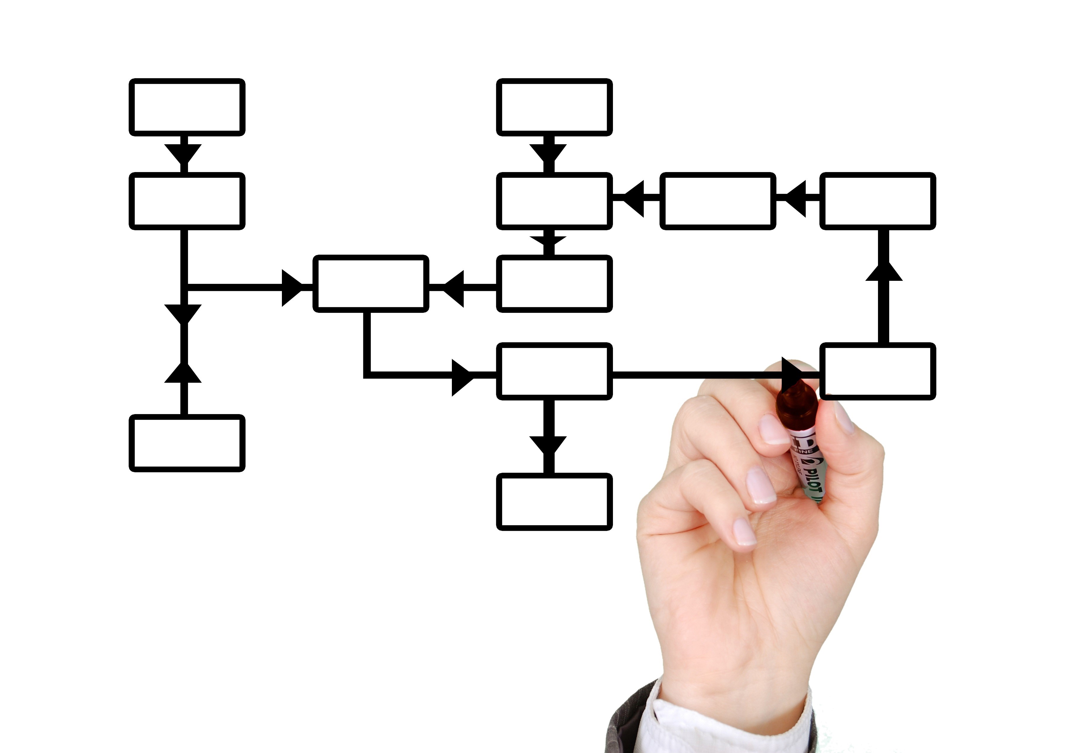human body part, marker, business administration, information logistics, business informatics, planning, holding, white, hand, computer, production planning, HD Wallpaper