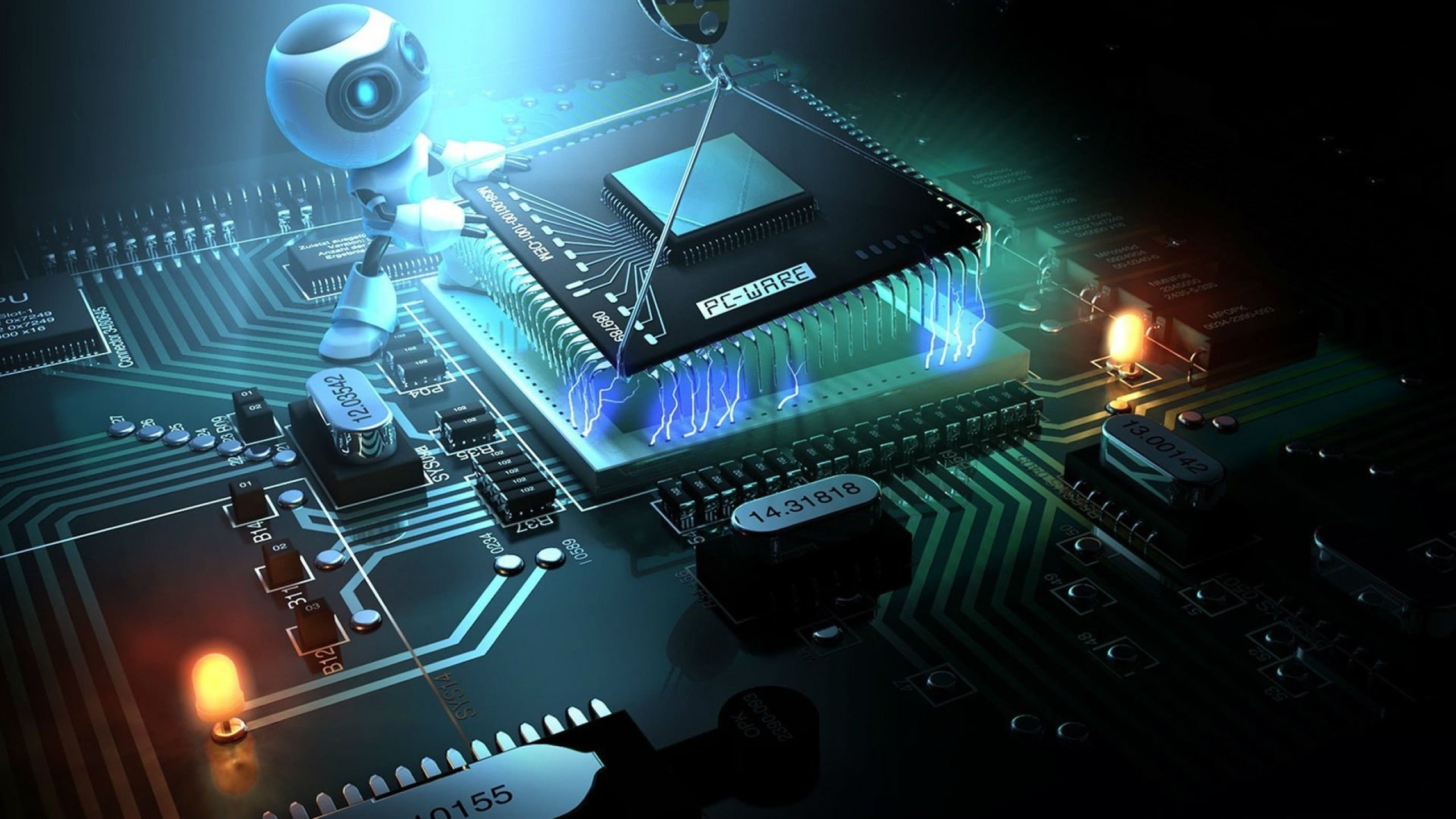 internet, tecnologia, computer, chip, 2K, virus, HD Wallpaper