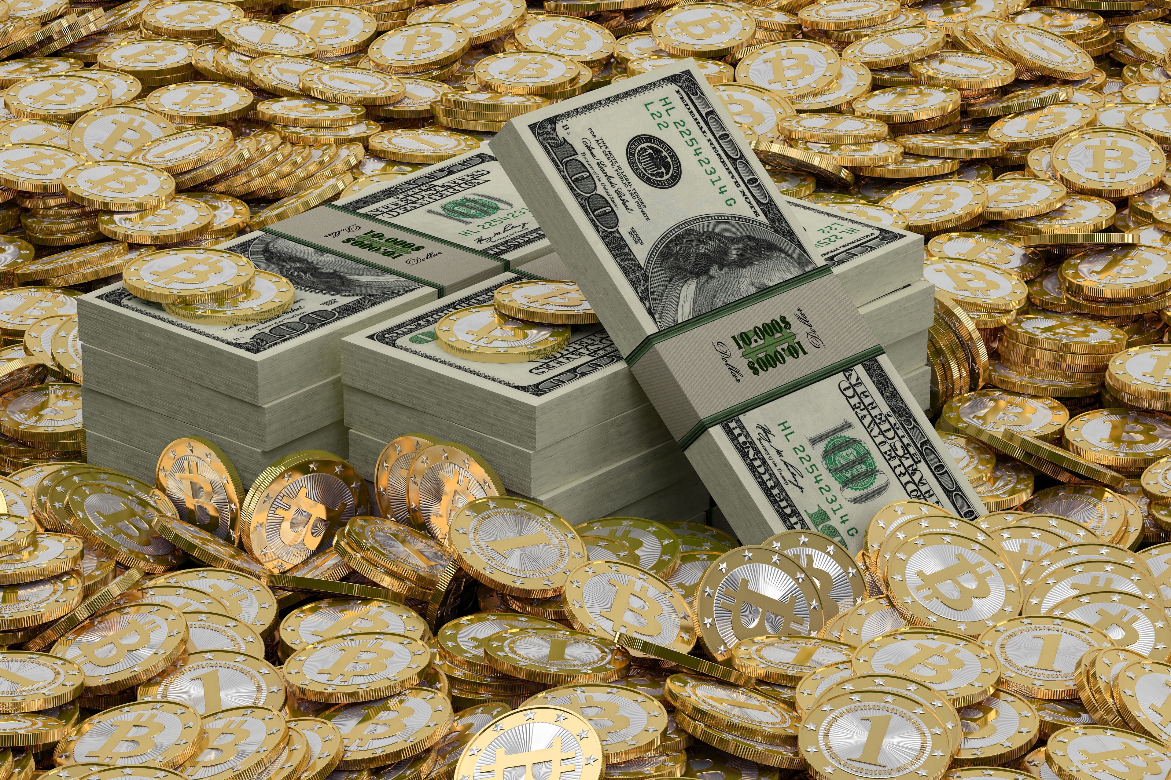money, technology, coins, bitcoin, technics, 2K, computer, internet, cash, digital, HD Wallpaper