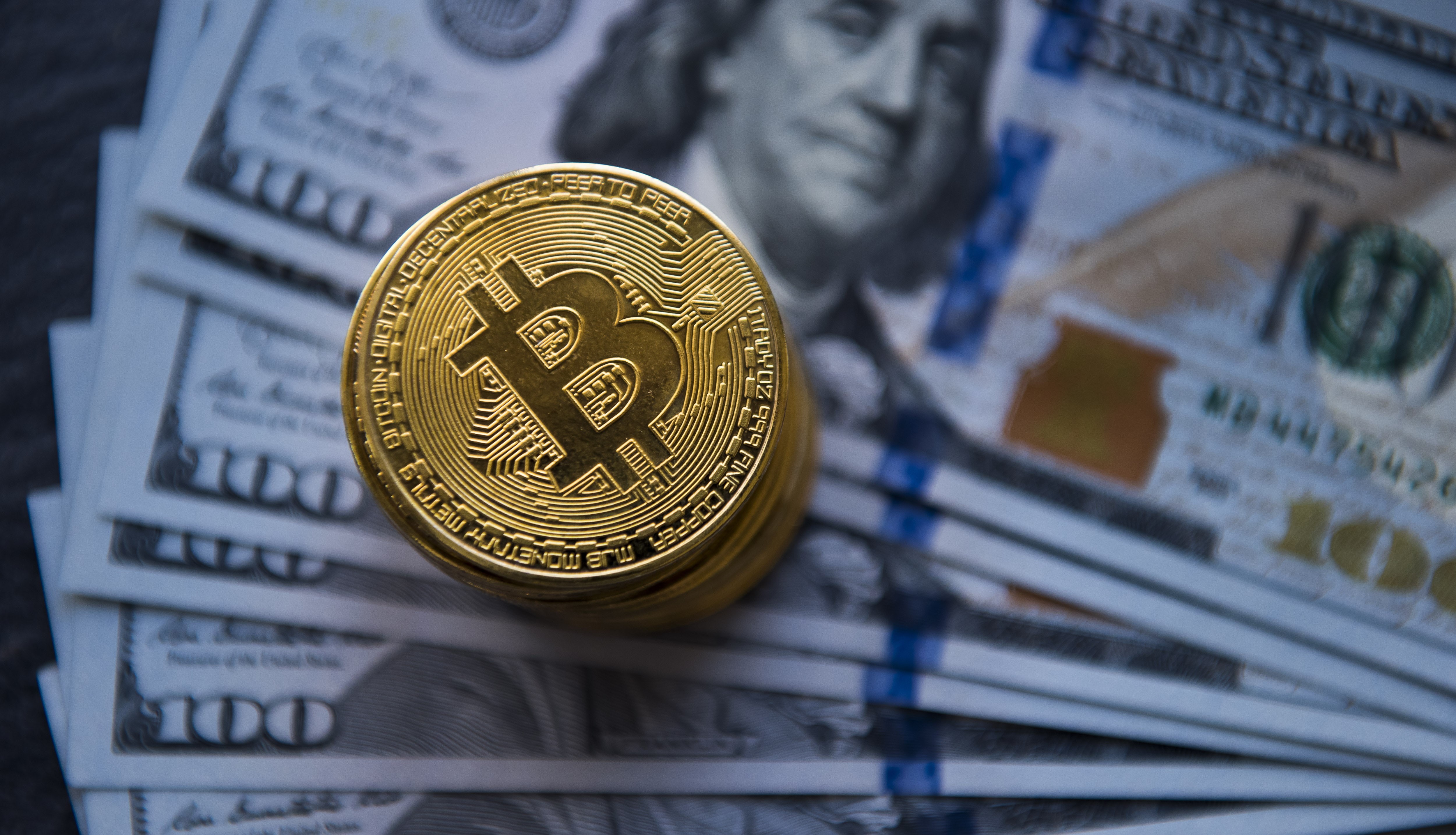 4K, money, computer, technology, cash, coins, digital, technics, bitcoin, internet, HD Wallpaper