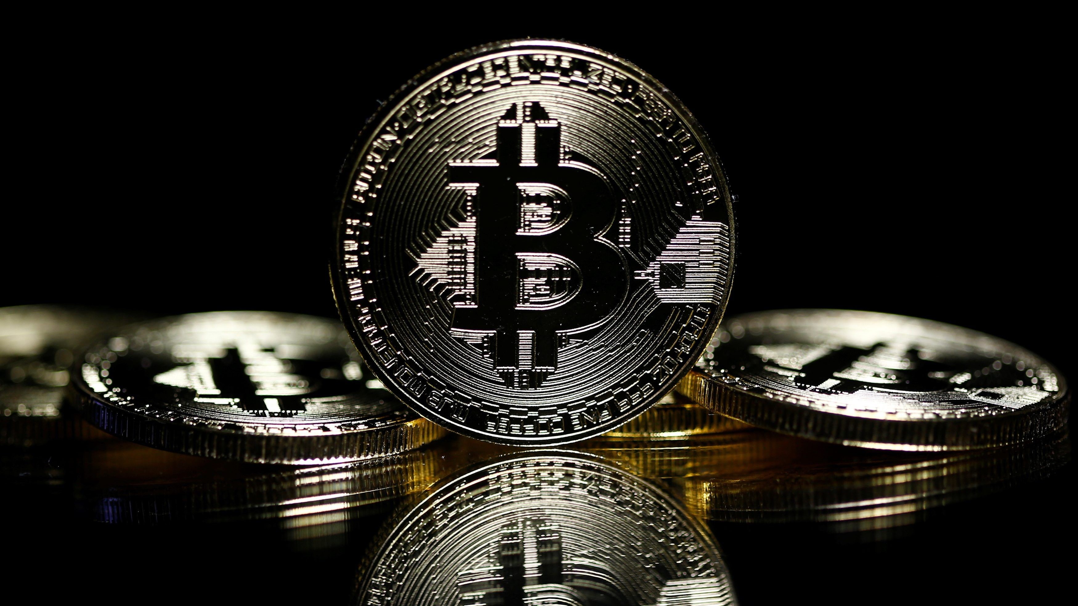 coins, technology, money, cash, internet, digital, 2K, computer, technics, bitcoin, HD Wallpaper
