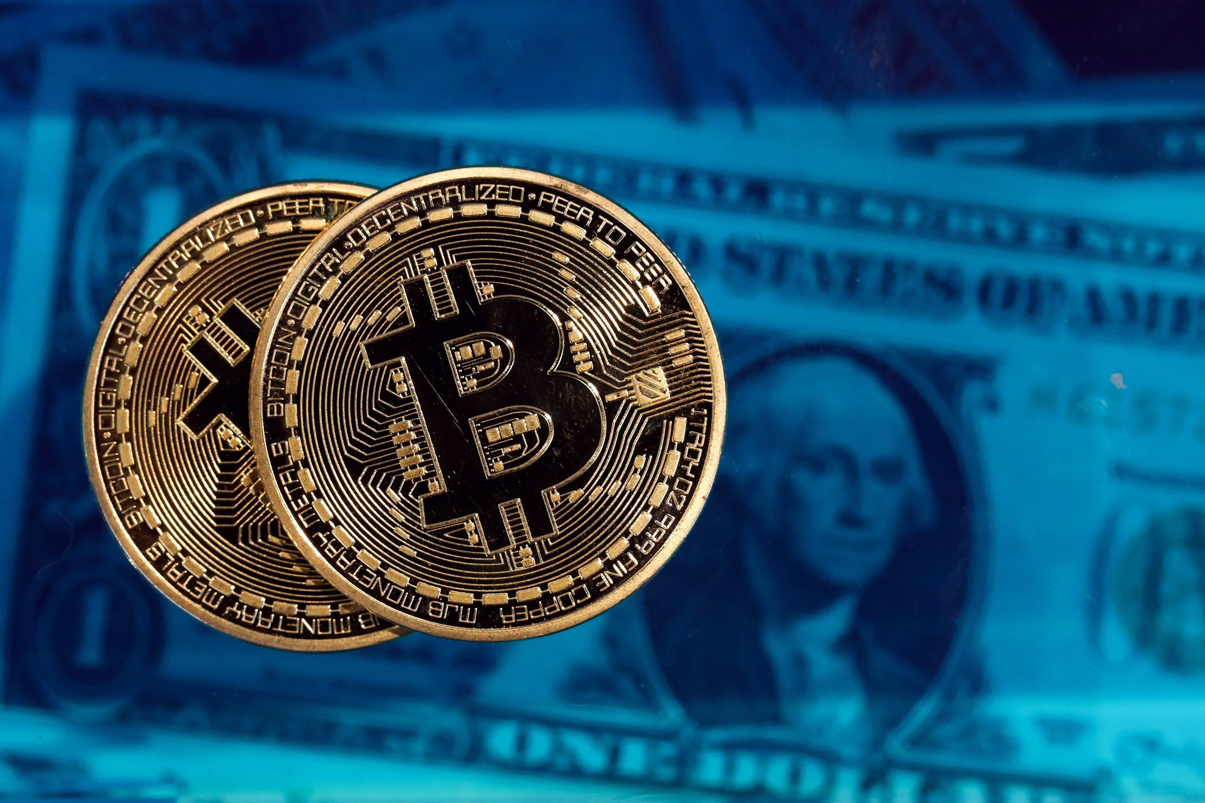 4K, bitcoin, cash, internet, coins, money, computer, technics, digital, technology, HD Wallpaper