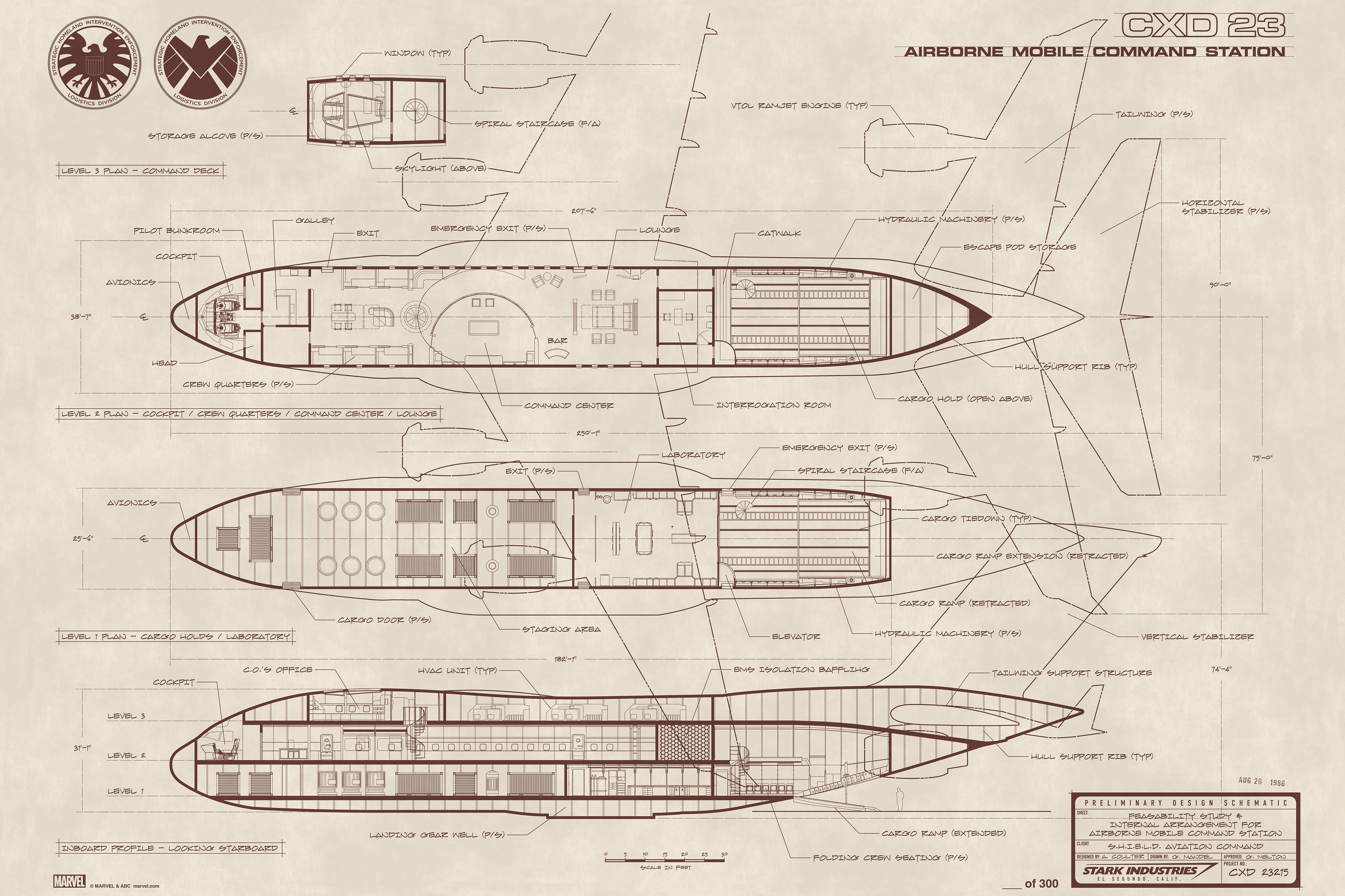 Stark Industries, S.H.I.E.L.D., 2K, blueprints, Agents of S.H.I.E.L.D., HD Wallpaper