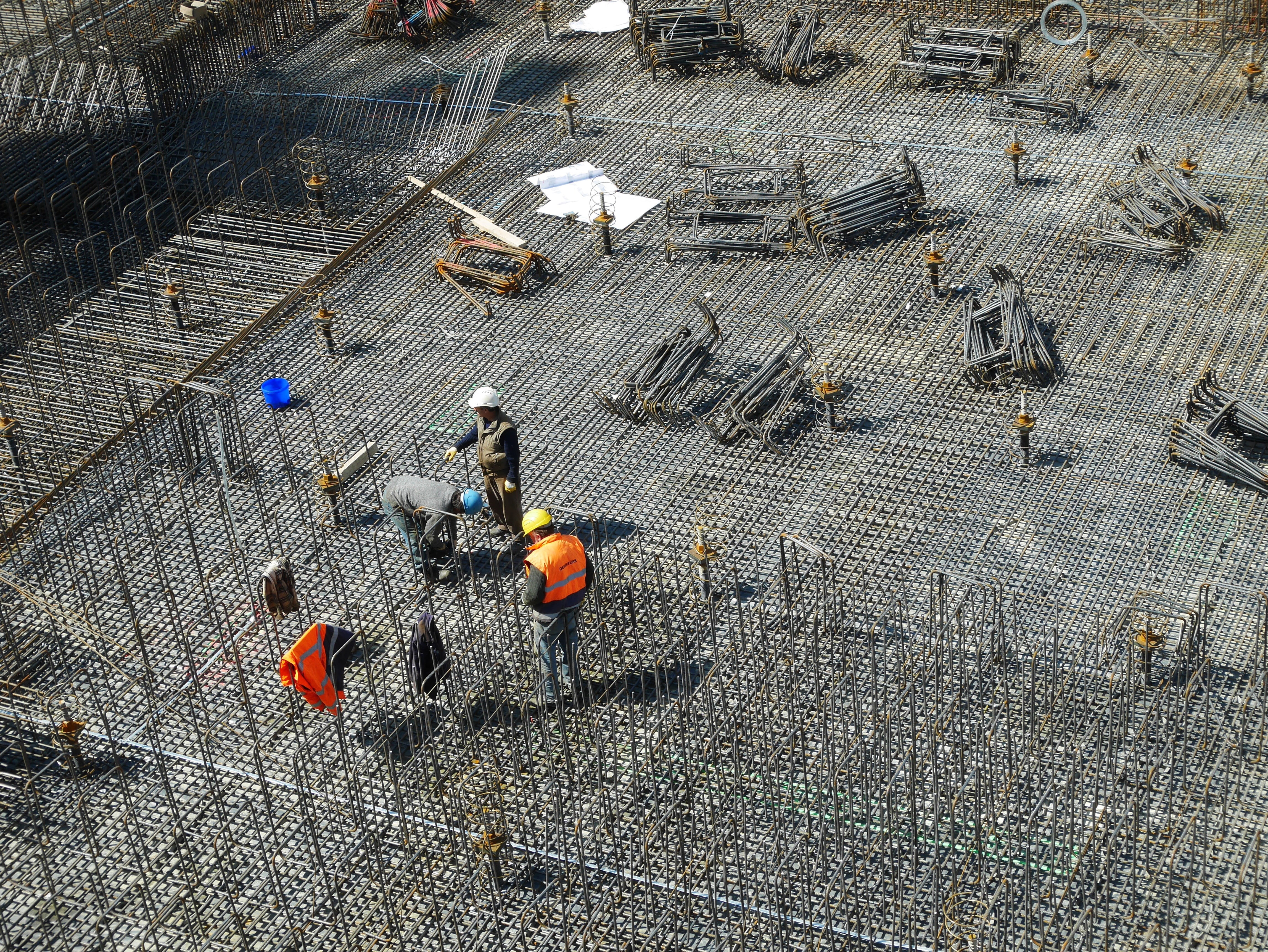 group, building, real people, men, fishing industry, construction industry, aerial View, pattern, outdoors, group of people, helmet, engineer, industry, HD Wallpaper