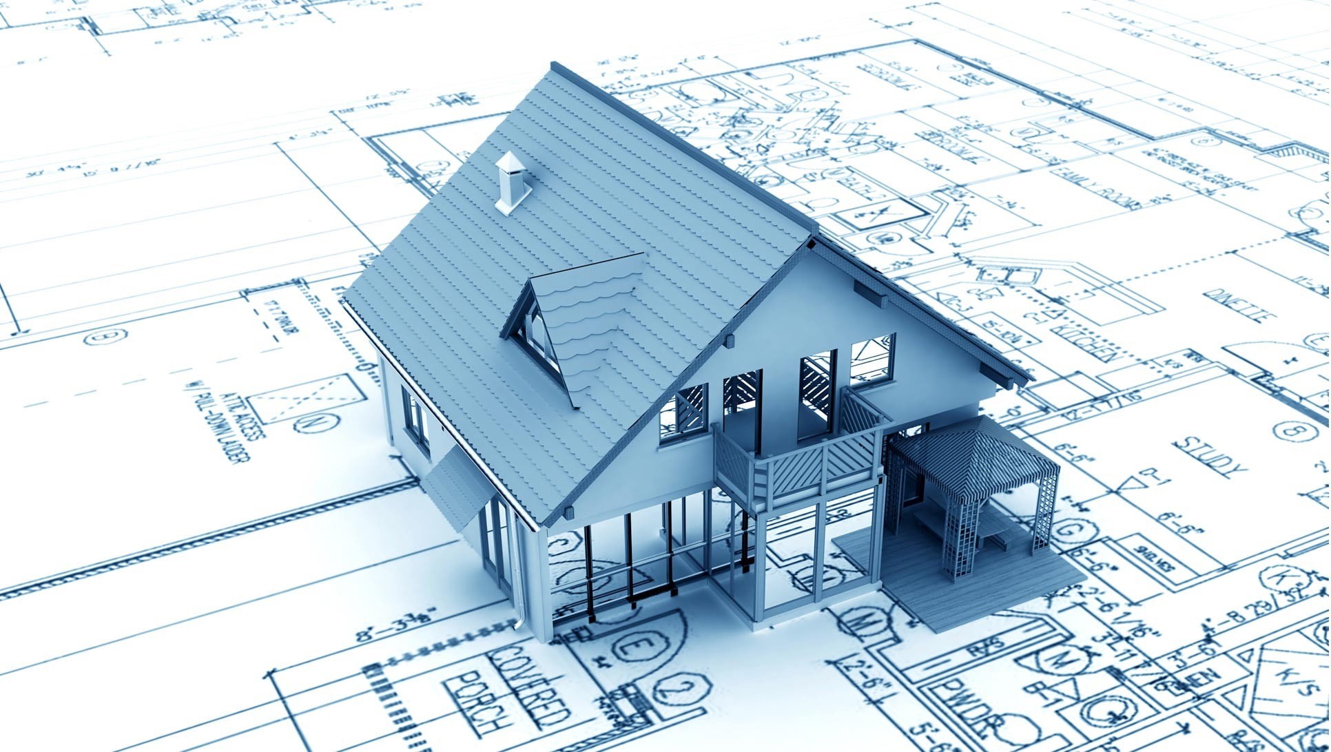 drawing, 1080P, digital art, architecture, engineering, house, HD Wallpaper