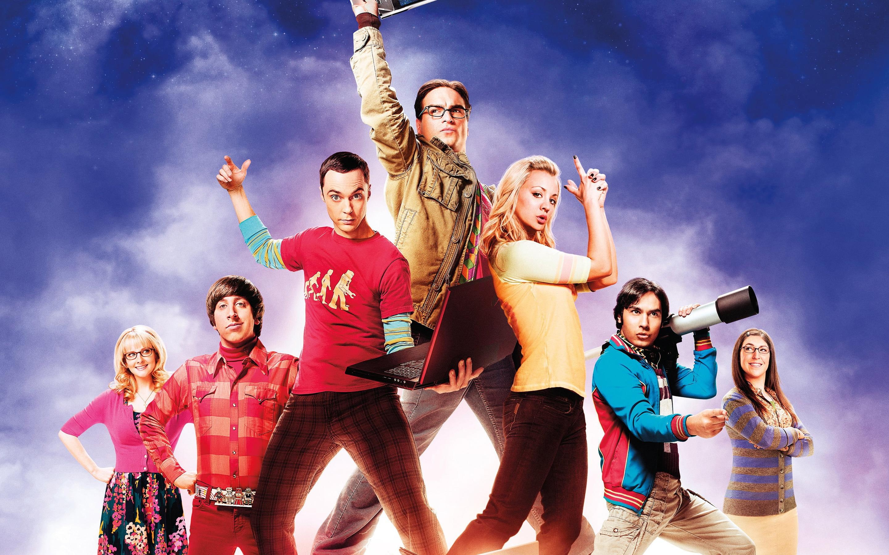 characters, big, 2K, theory, tv, series, movie, bang, HD Wallpaper