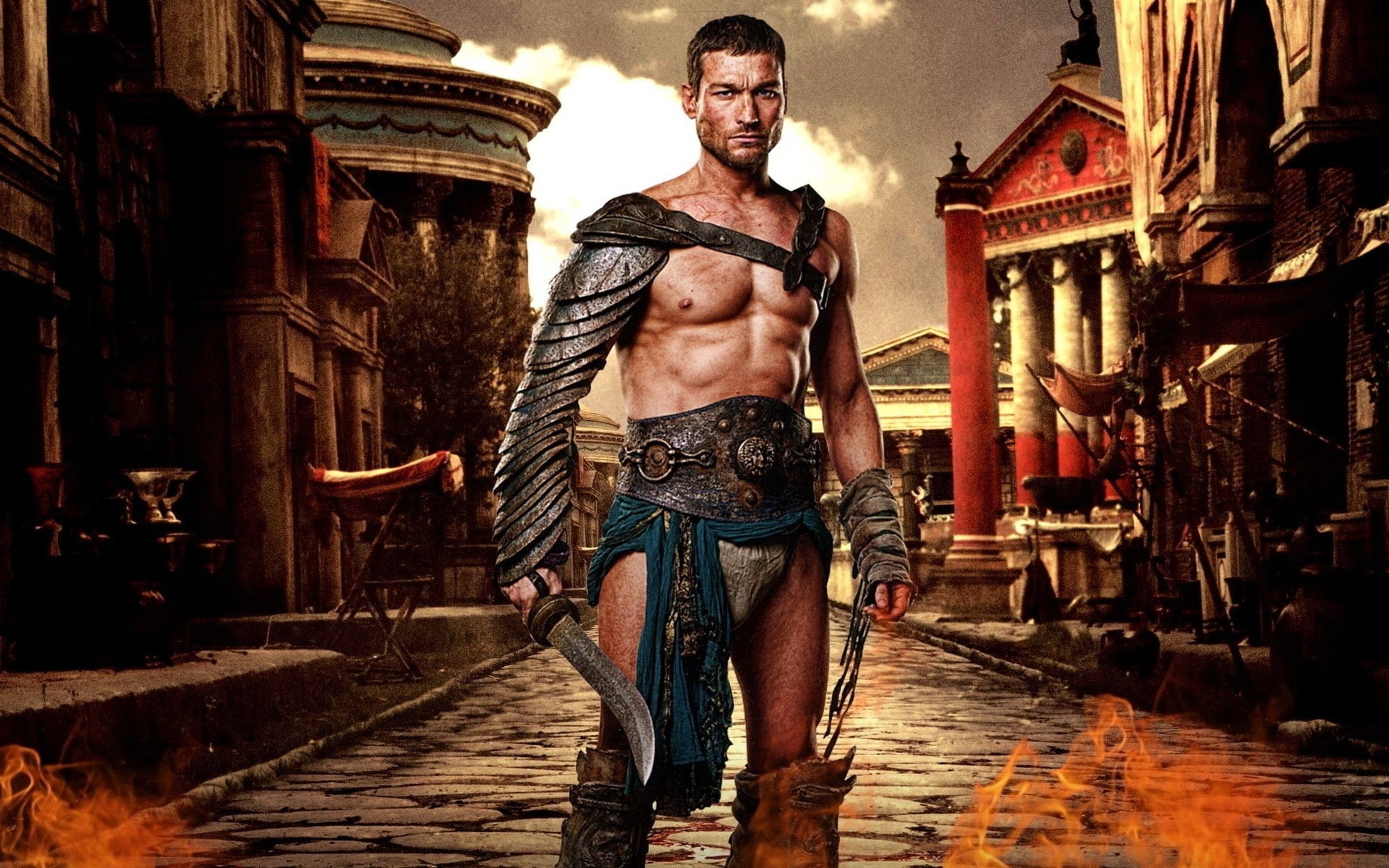 hd, series, muscle, rip, art, 1080P, x, tv, entertainment, andy, Spartacus, whitfield, tv series, HD Wallpaper