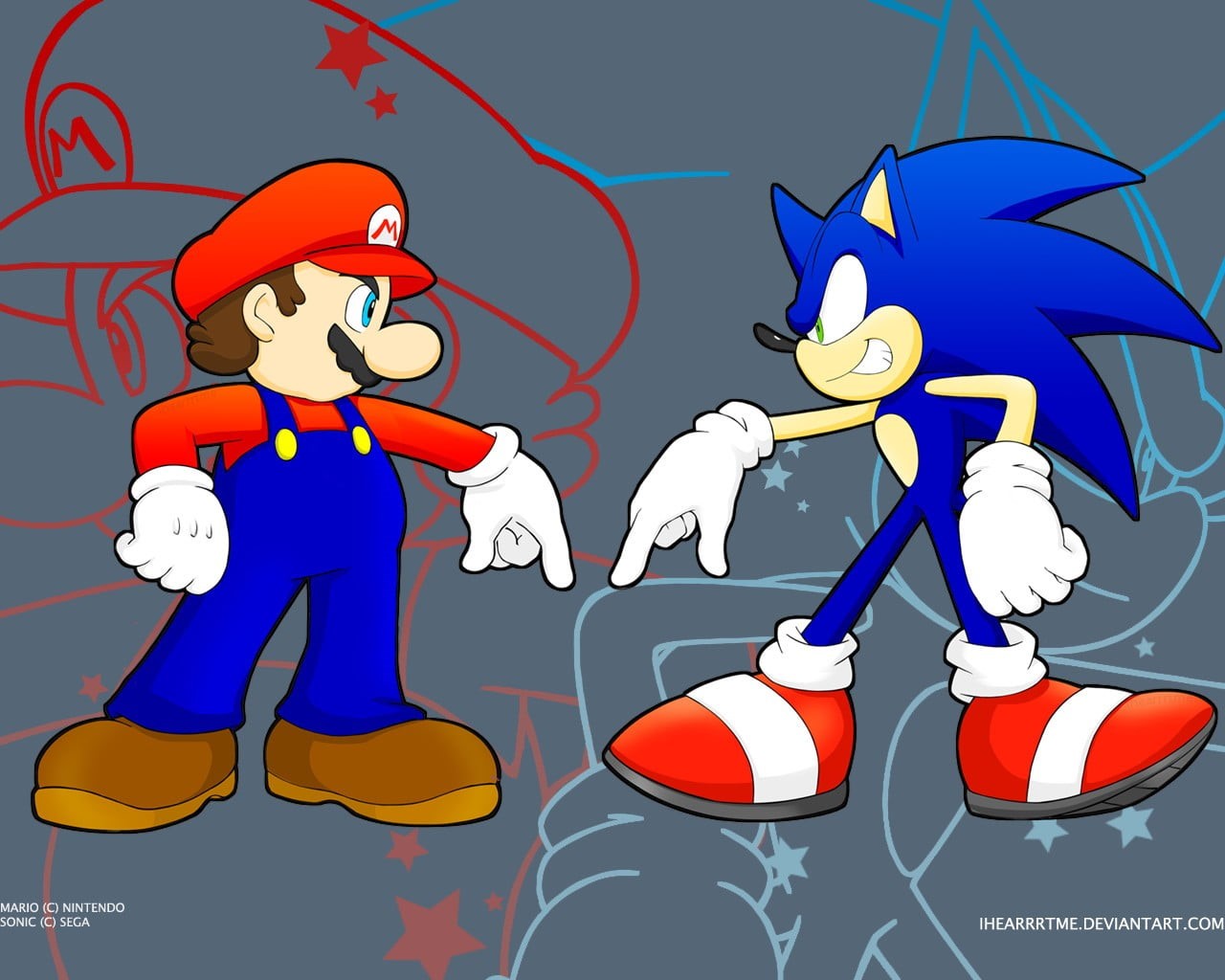 teenager, cartoon, Sonic the Hedgehog, males, 720P, emotion, communication, sign, cheerful, Super Mario, santa claus, child, woman, adult, surprise, people, HD Wallpaper