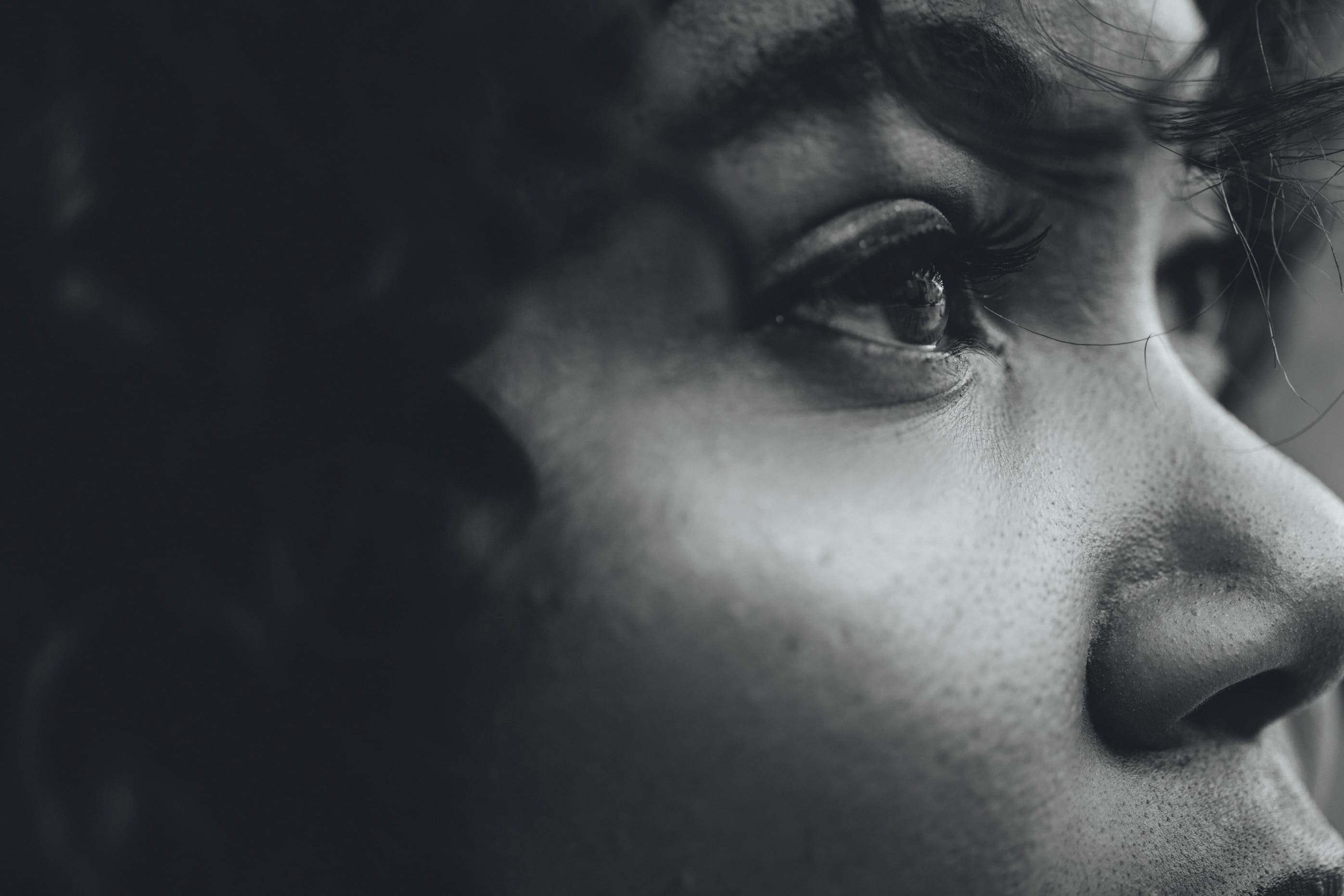 contemplation, bokeh, stay, inspire, one person, lifestyles, human face, women, blur, body part, looking, human body part, focused, untitled, portrait, HD Wallpaper