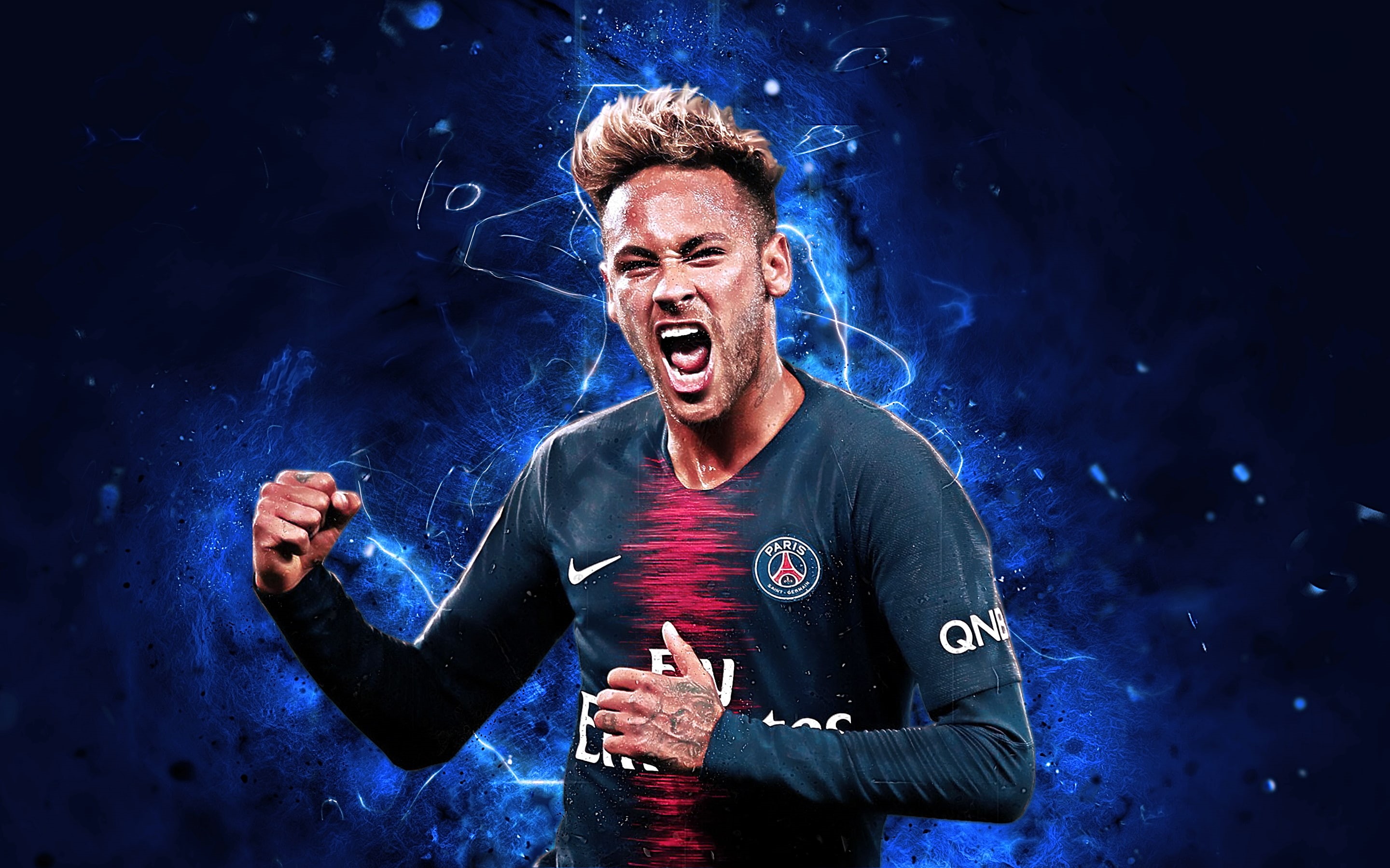 Neymar, Paris Saint-Germain F.C., 2K, Soccer, HD Wallpaper