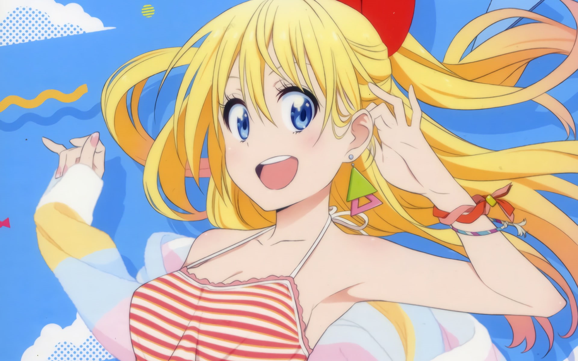 Chitoge Kirisaki, Nisekoi, 1080P, Anime, HD Wallpaper