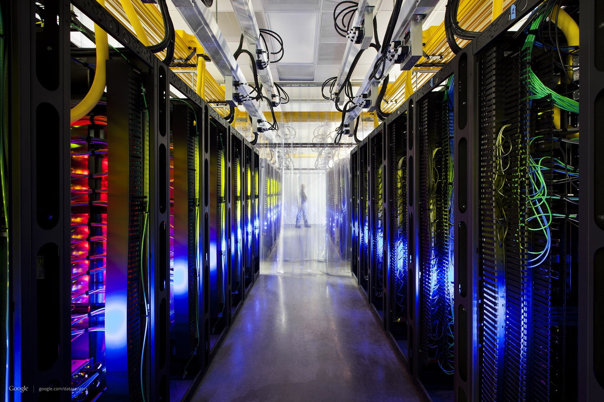 datacenter, Google, network, server, 1080P, HD Wallpaper