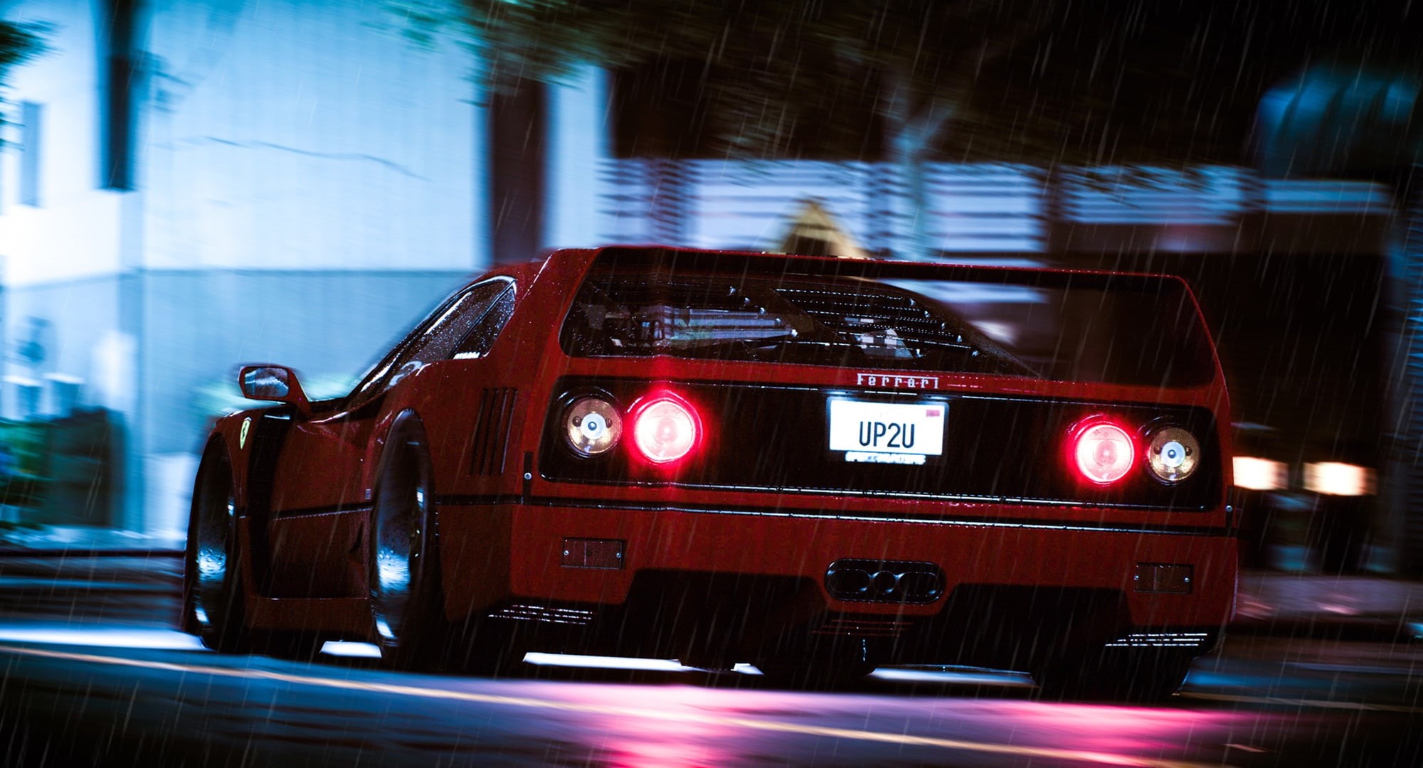 illuminated, on the move, 1080P, no people, mode of transportation, speed, red cars, vehicle, architecture, street, motor vehicle, car, transportation, HD Wallpaper