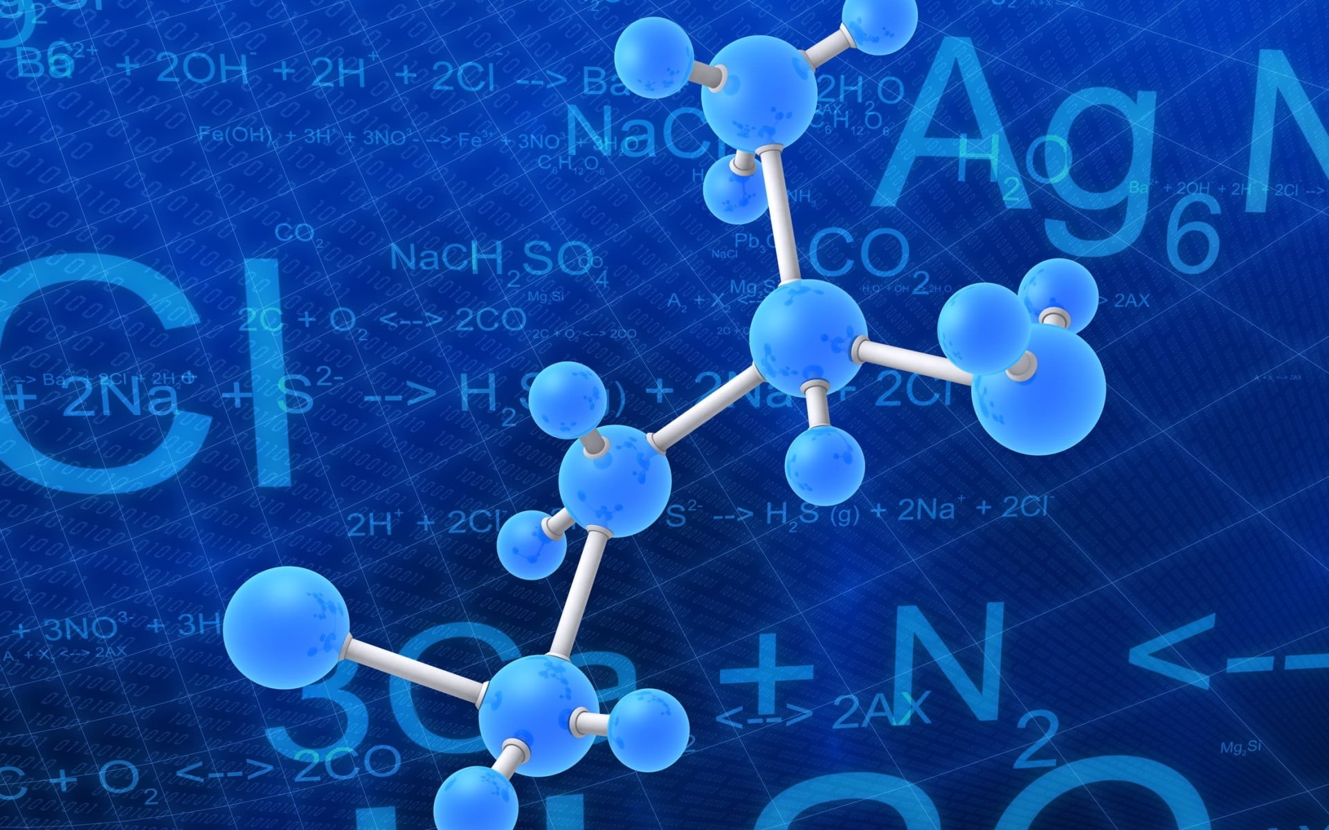 computer, design, clip, blue, numbers, global communications, molecule, computer network, 1080P, social networking, art, three dimensional, abstract, technology, HD Wallpaper