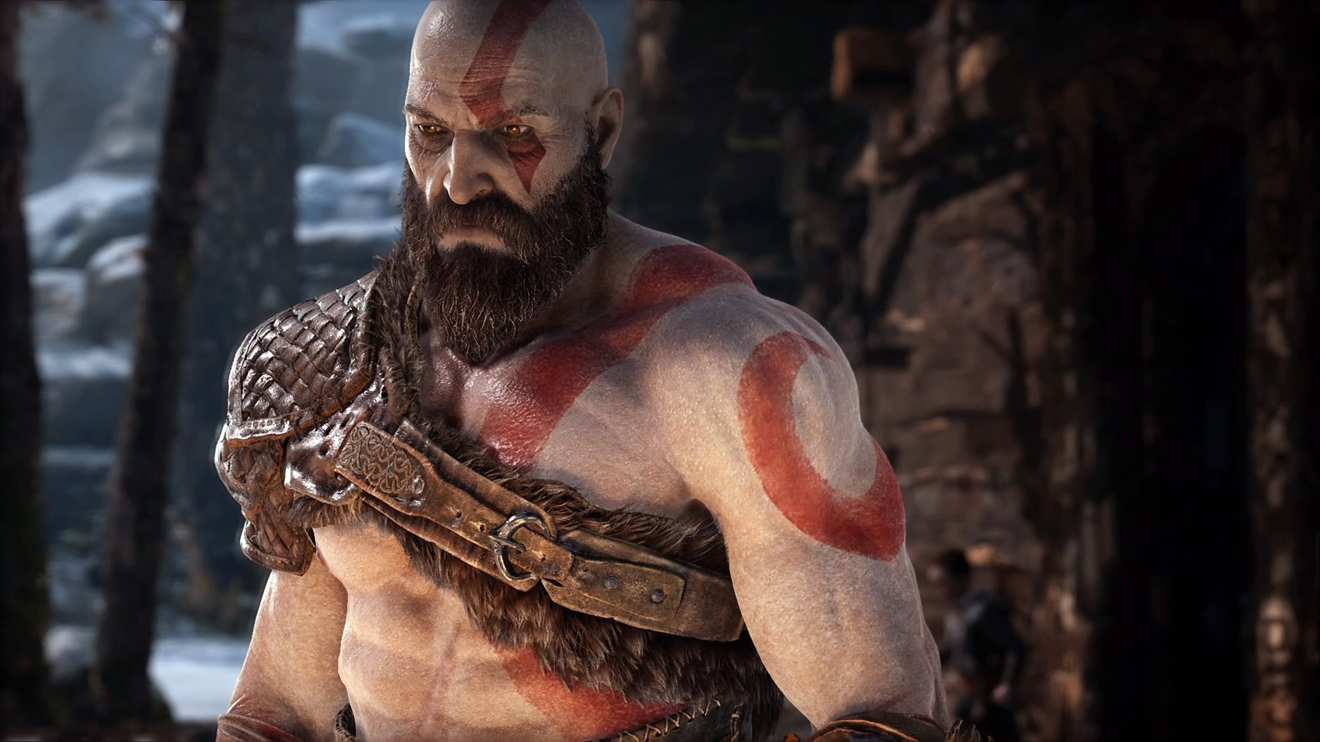 PlayStation, God of War (2018), PlayStation 4, Santa Monica Studio, screen shot, 1080P, HD Wallpaper