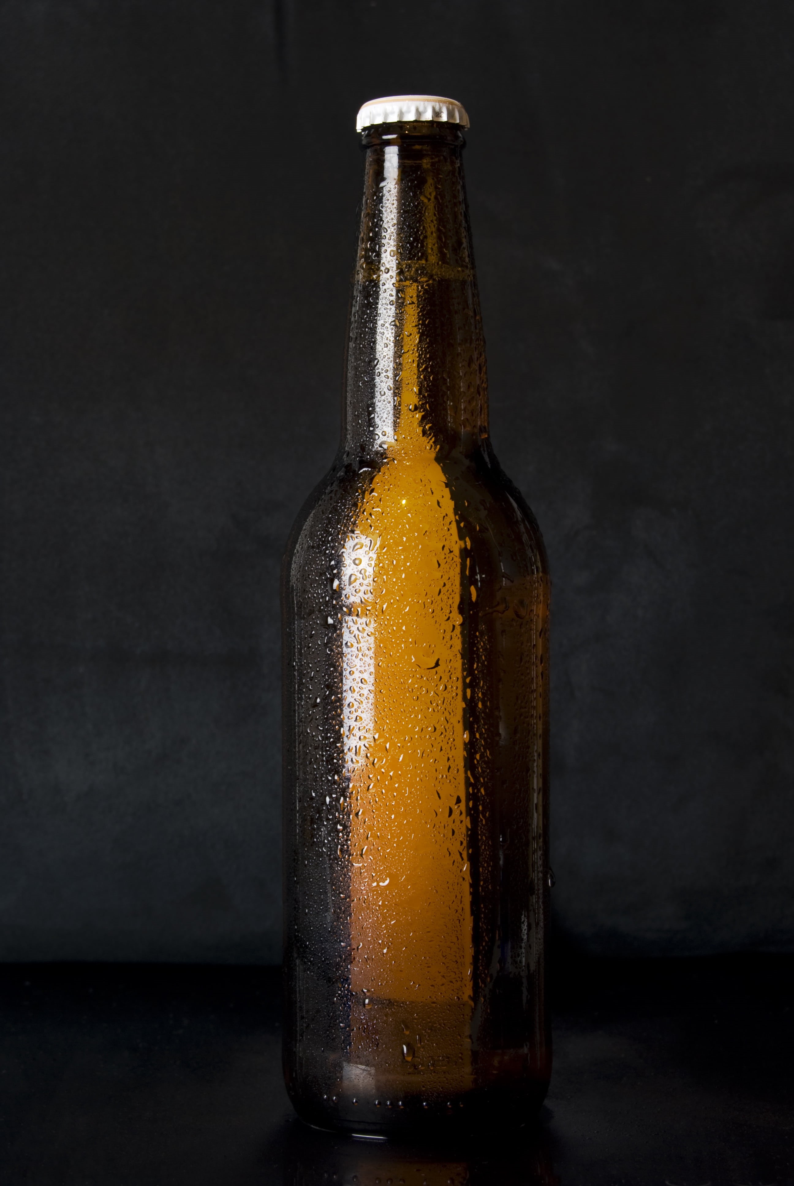 beer, indoors, water, beer - alcohol, refreshment, food and drink, black background, glass, blob, container, glass - material, drink, top, no people, drinking glass, Phone HD Wallpaper
