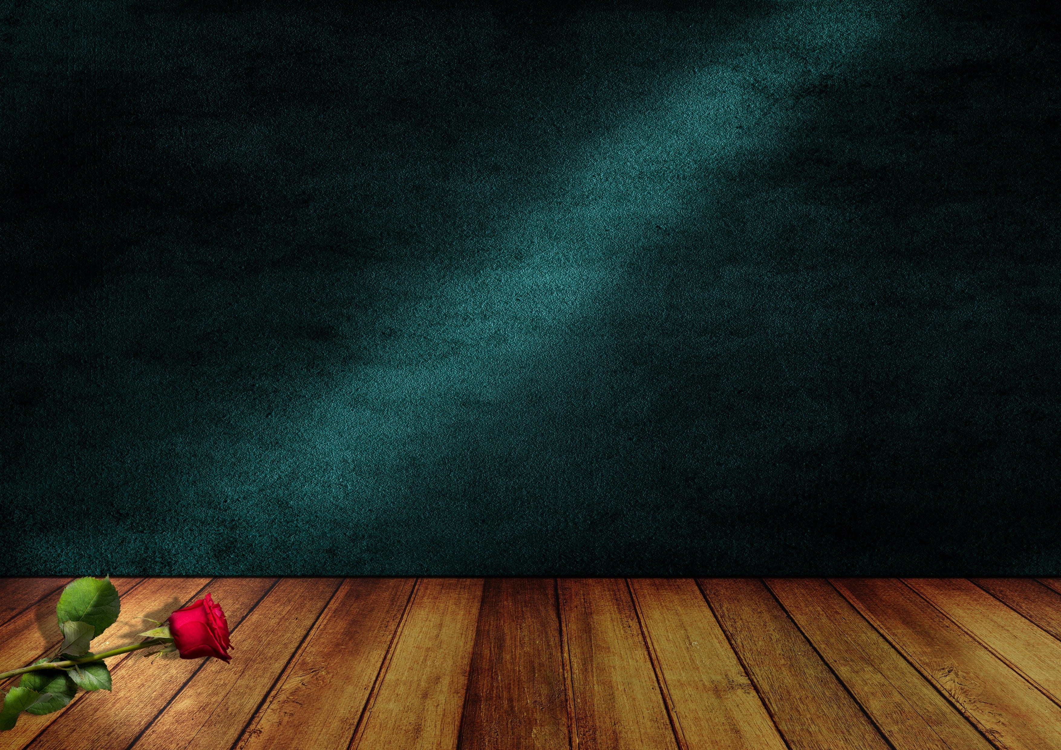 blue, lighting, romantic, stage, wooden boards, wall - building feature, emotion, decorative, table, love, absence, multi colored, greeting card, hardwood floor, HD Wallpaper