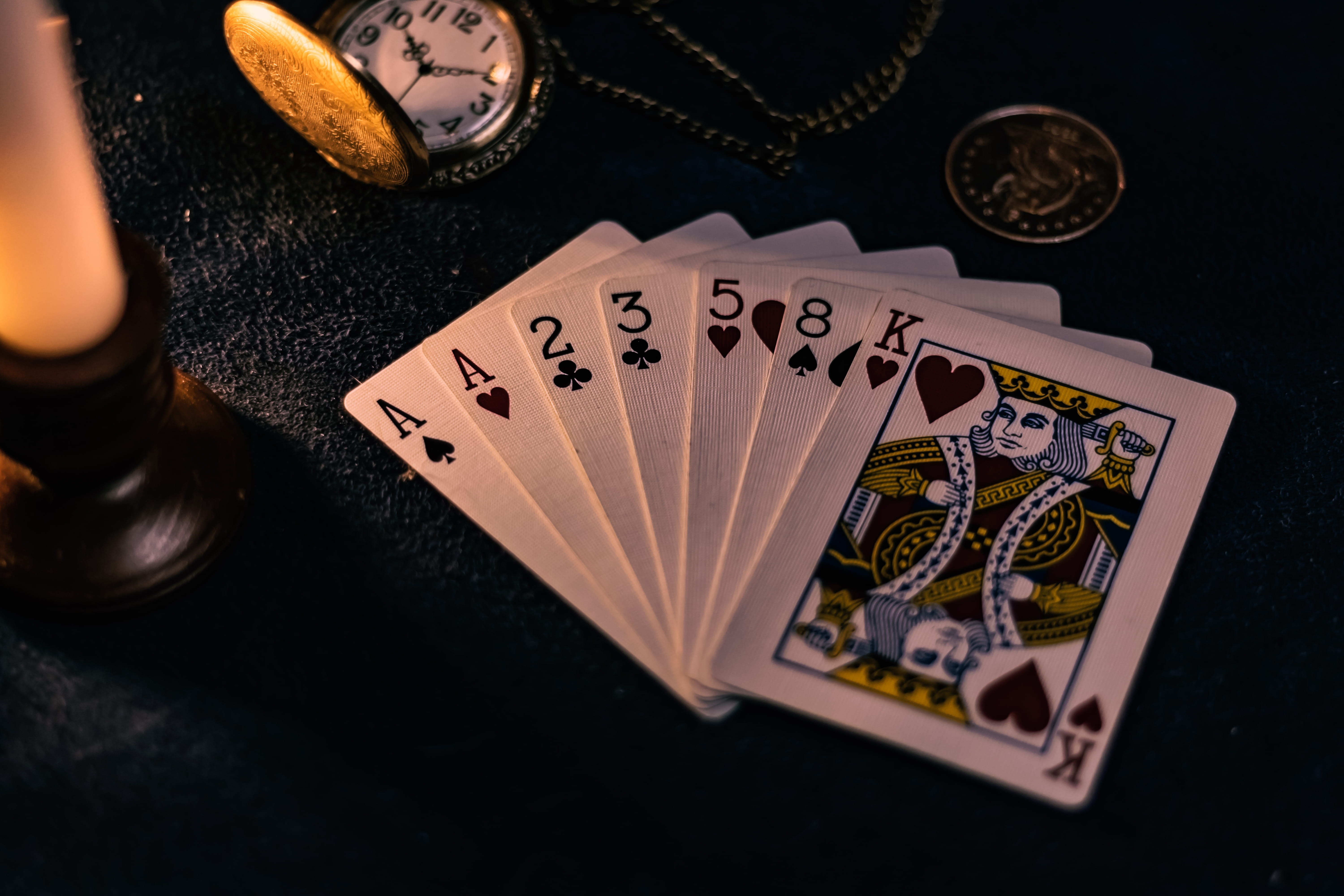 symbol, casino, no people, representation, game of chance, ace, leisure activity, leisure games, luck, close, card game, focus, depth of field, high angle view, HD Wallpaper