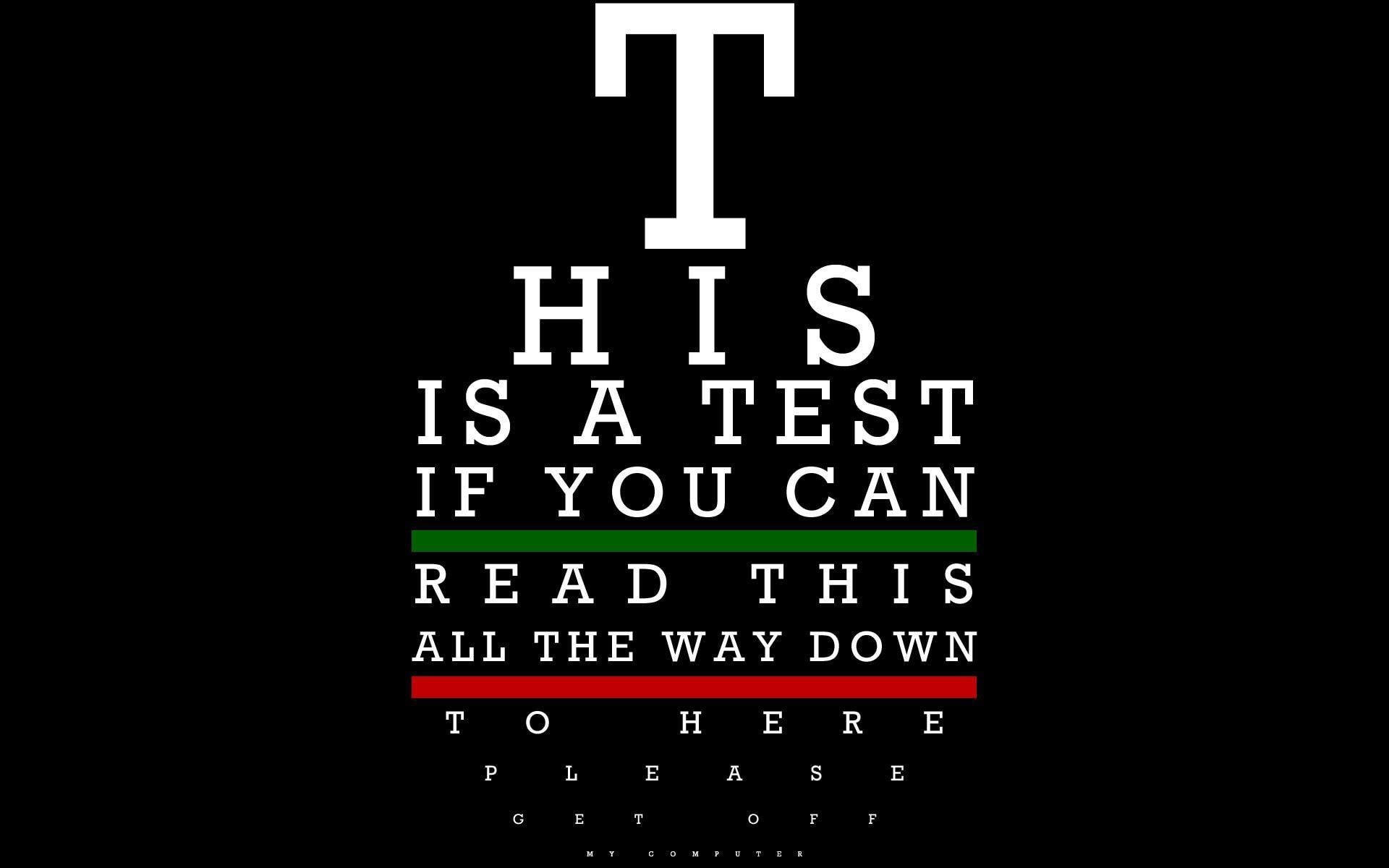 letter, illustration, 1920x1200, funny, humor, eye, 1080P, test, HD Wallpaper