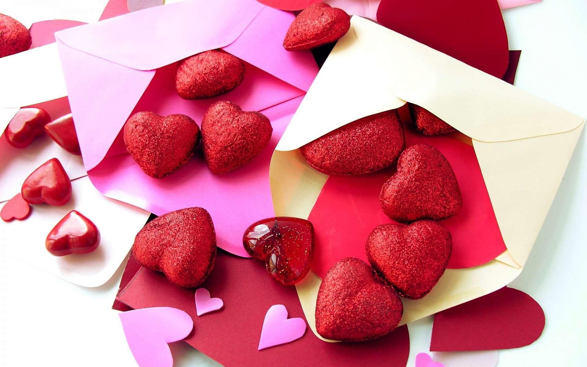 love, 1080P, hearts, 3d and abstract, letter, HD Wallpaper