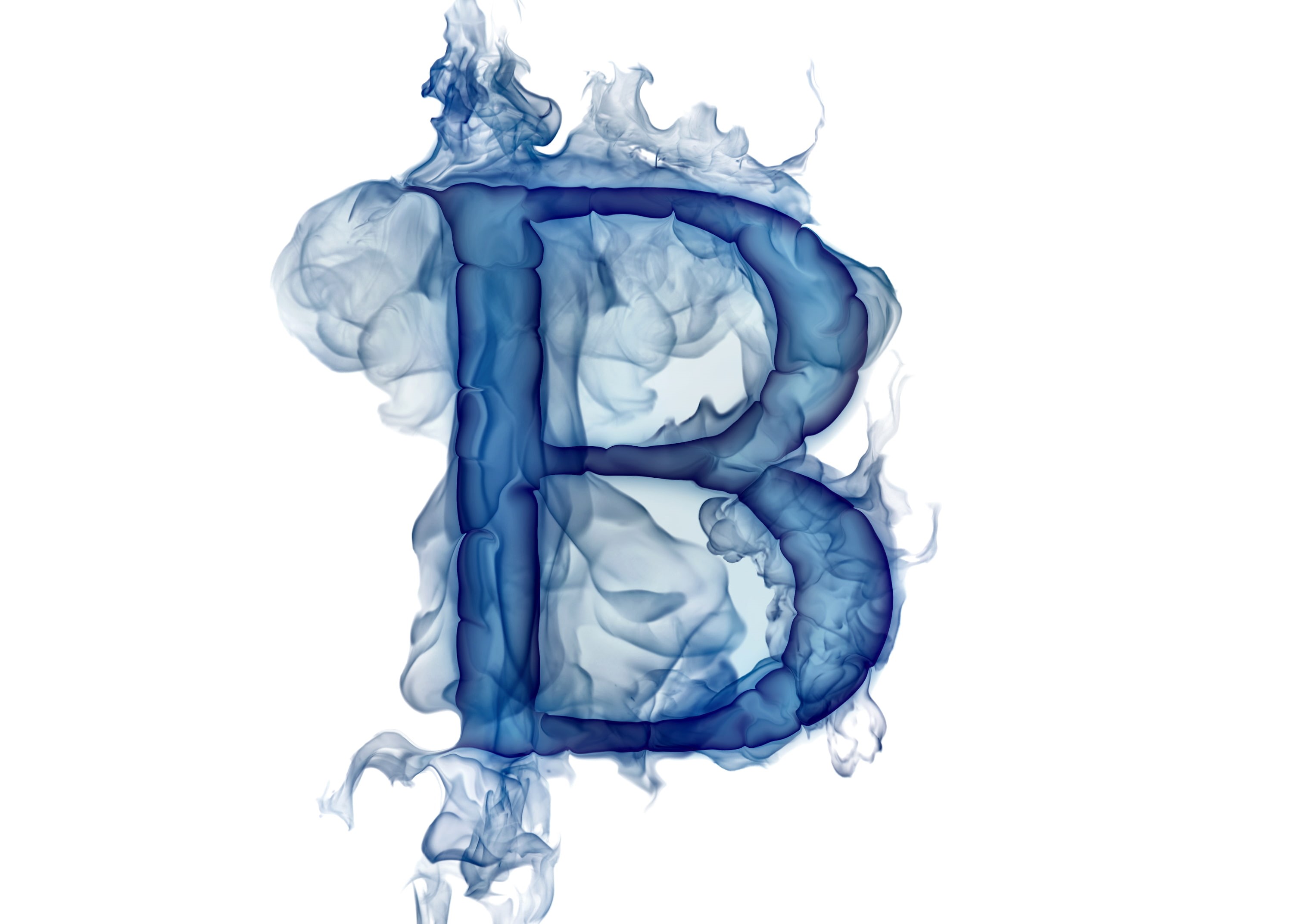 white background, b, creativity, illustration, abstract, no people, smoke, nature, water, letter, still life, ink, art and craft, cut out, gas, Litera, HD Wallpaper