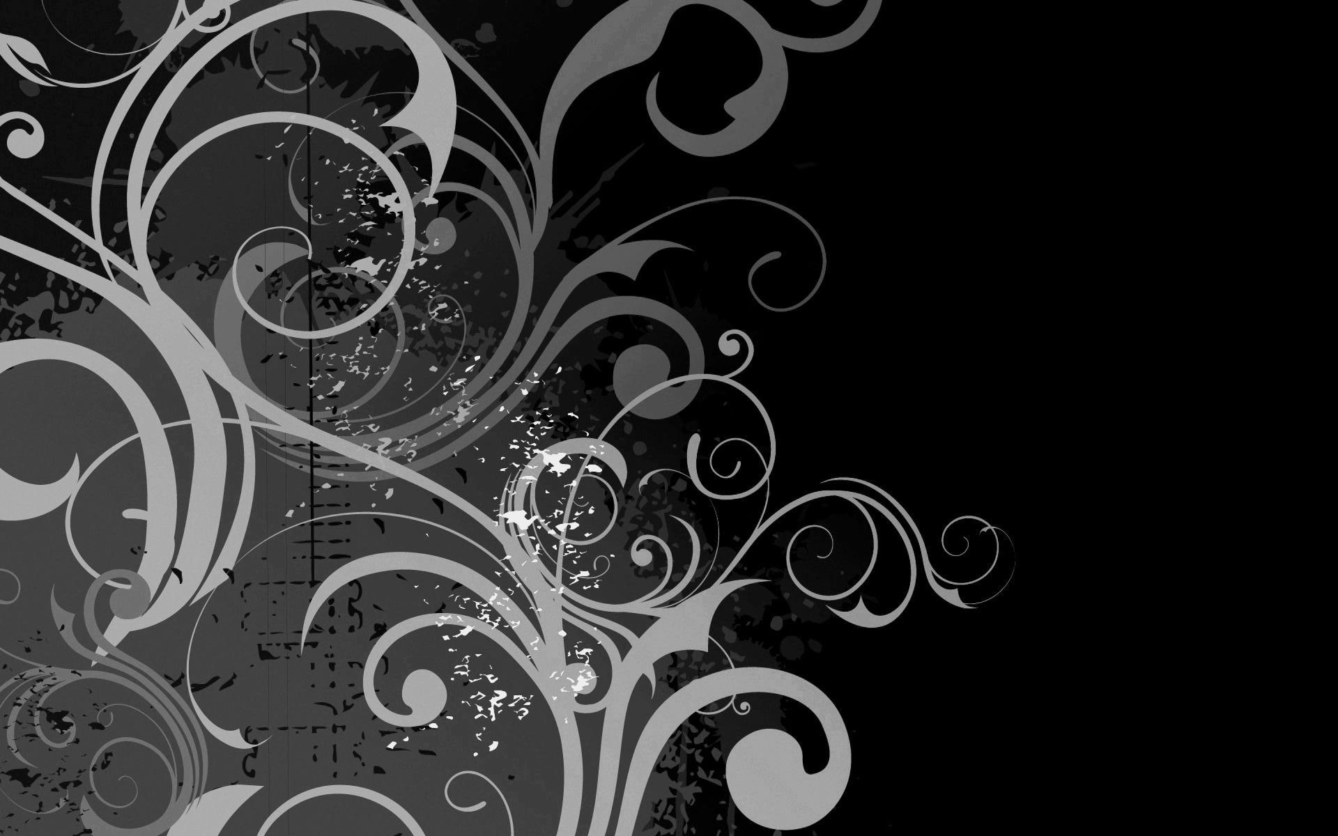 dark, abstract, hp, hewlett, 1080P, 3d and abstract, packard, HD Wallpaper