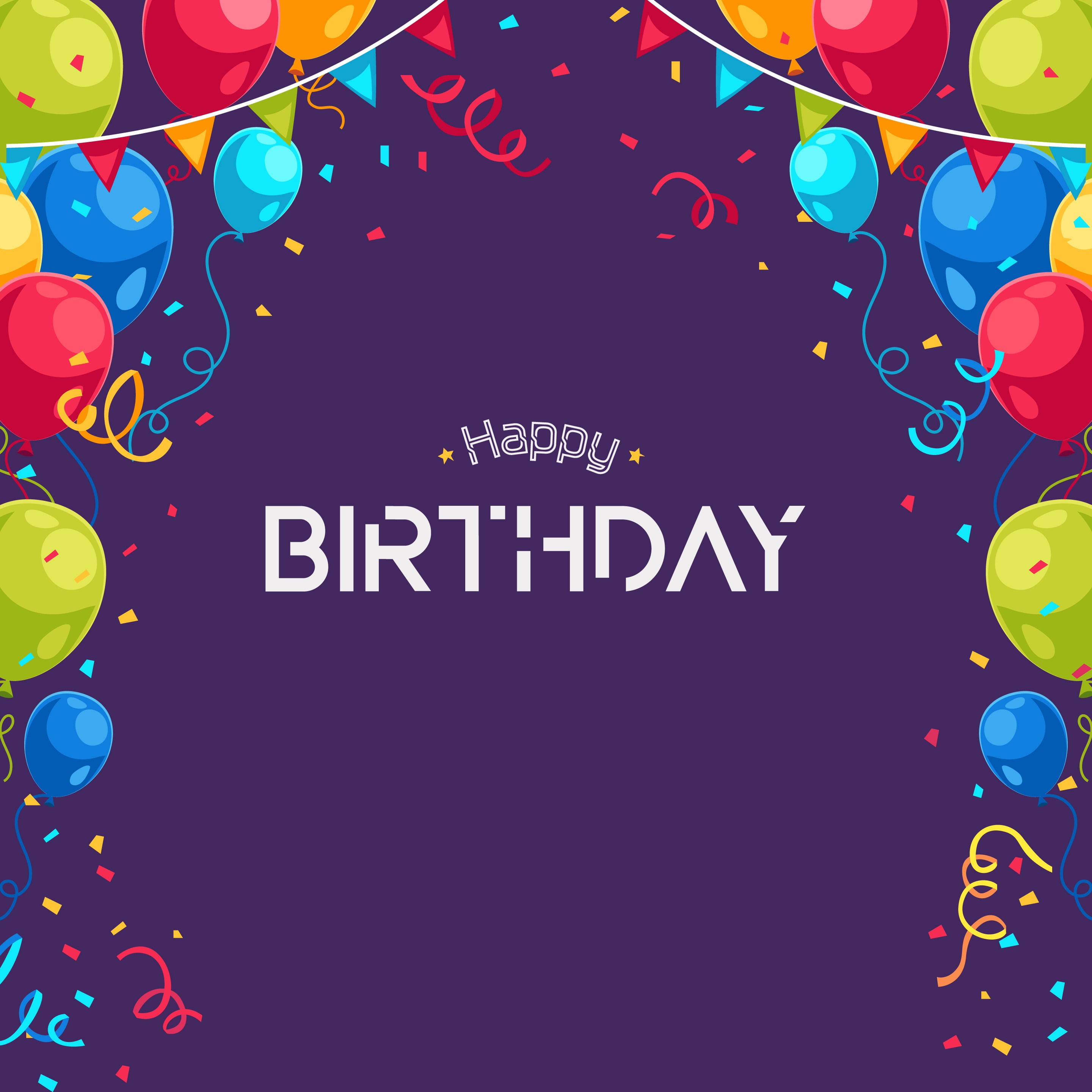 signage, HD, balloons, background, birthday, purple, 2K, happy, Happy Birthday, Phone HD Wallpaper