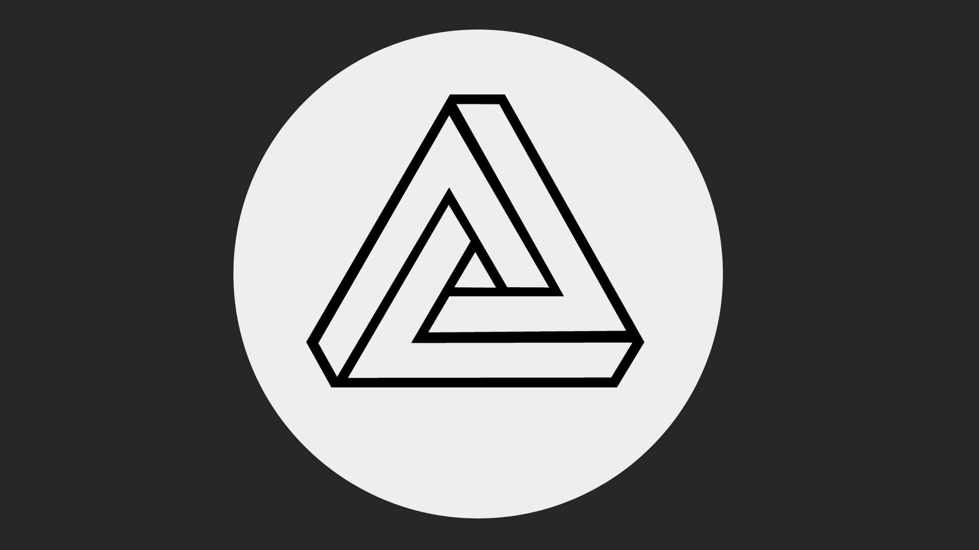 symbol, close-up, no people, shaped, circle, copy space, shape, design, geometric shape, black background, silhouette, lighting equipment, indoors, minimalism, HD Wallpaper