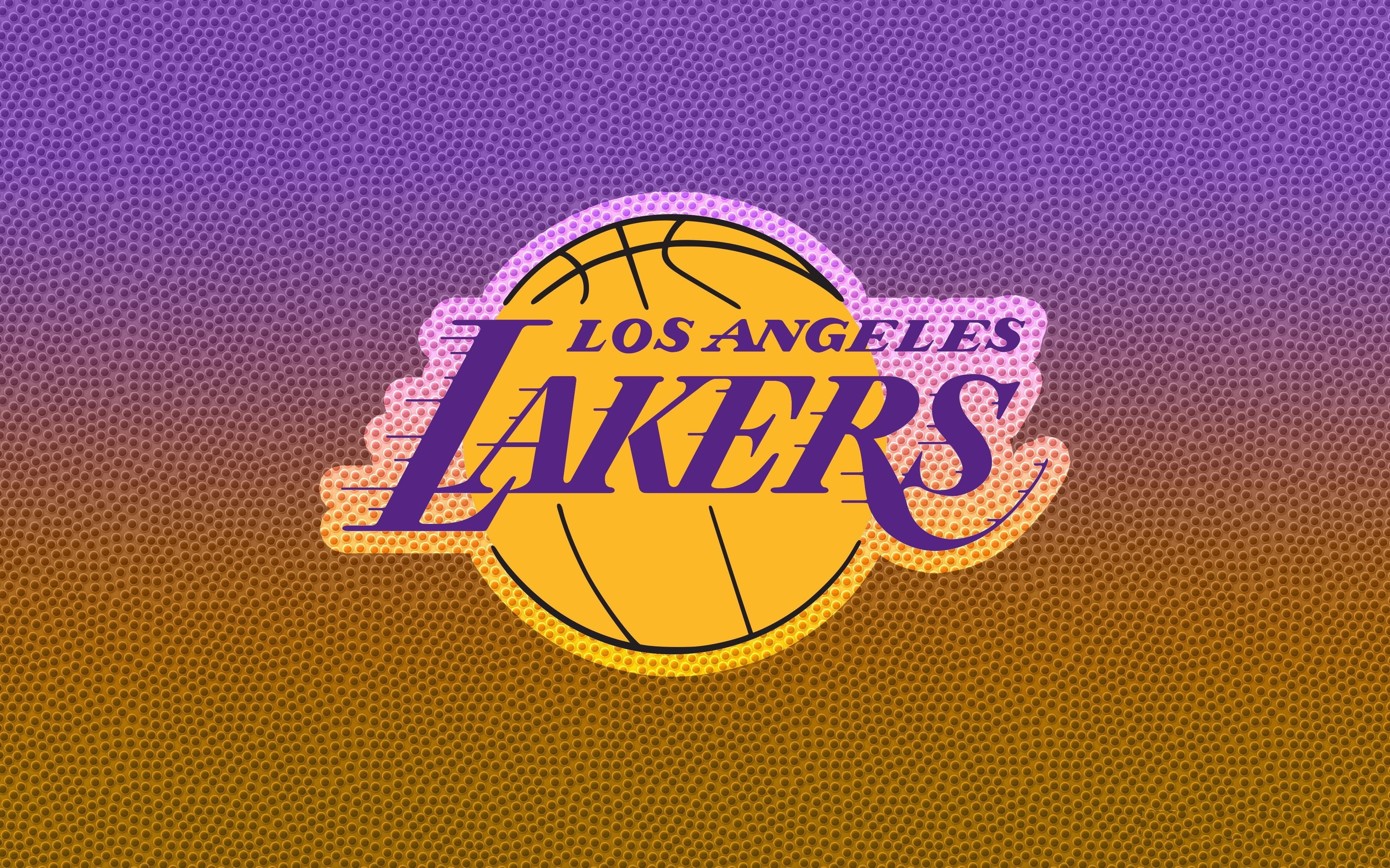 NBA, 4K, Logo, Los Angeles Lakers, Basketball, HD Wallpaper