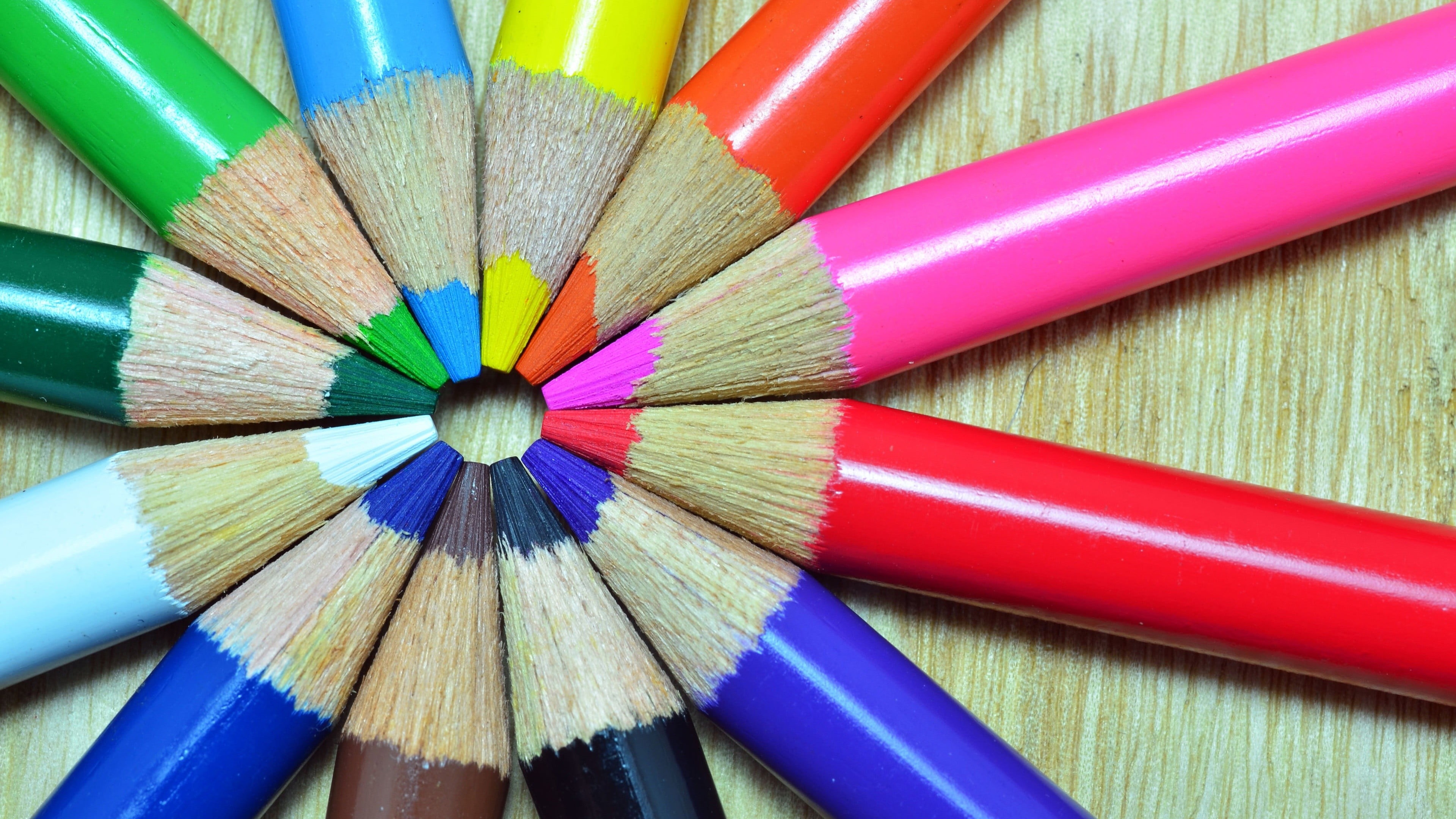 no people, colored pencil, shape, craft, pencil, colorful, pencils, order, writing instrument, still life, large group of objects, assorted, lot, art and craft equipment, HD Wallpaper