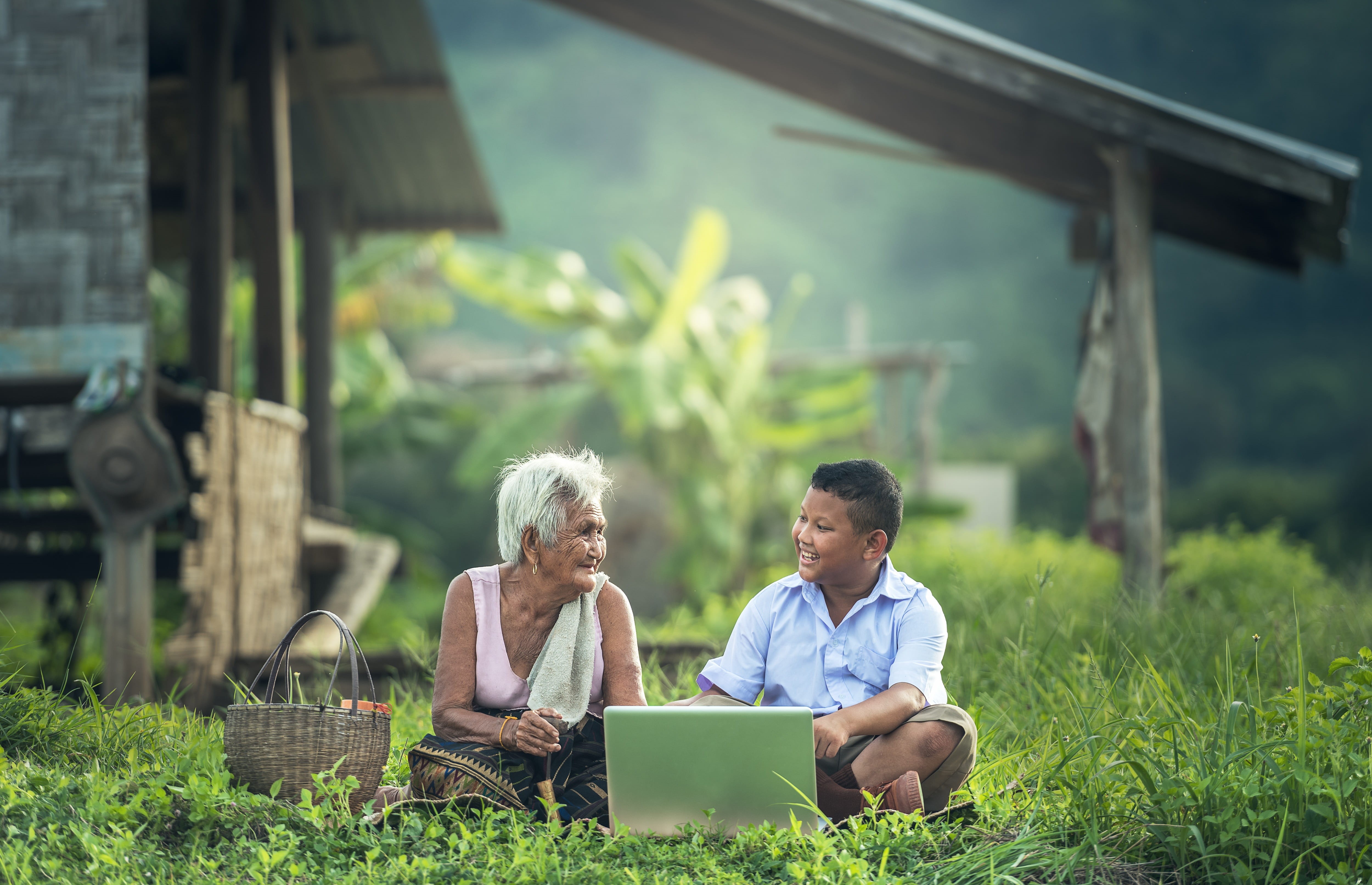 wicker, outdoors, using laptop, food and drink, hobbies, asia, boys, computer, happiness, communication, the game, indonesian, people, school, woman, positive emotion, HD Wallpaper